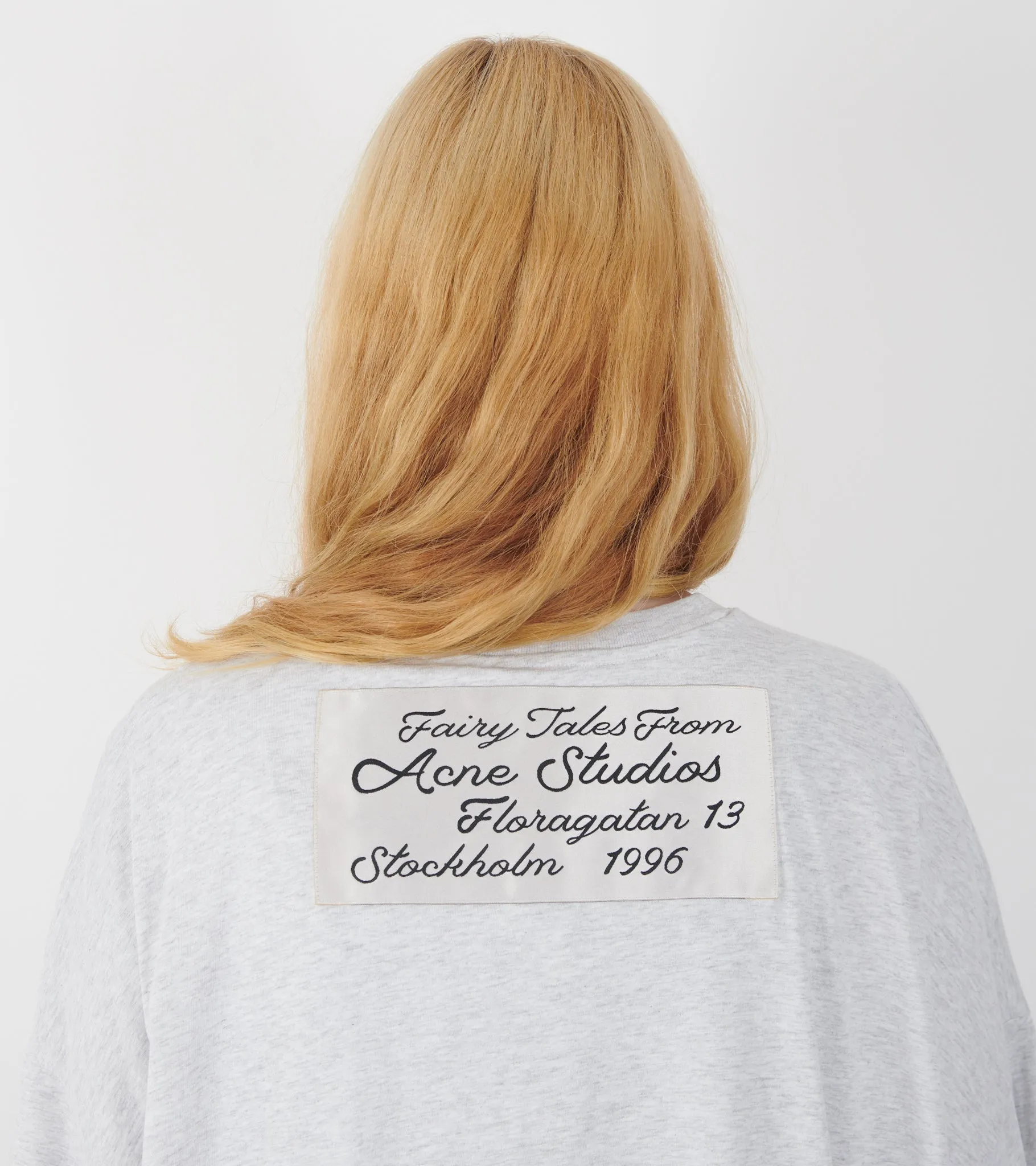 Gathered Logo T-shirt Grey Melange sold by Dr. Adams product image thumbnail 3