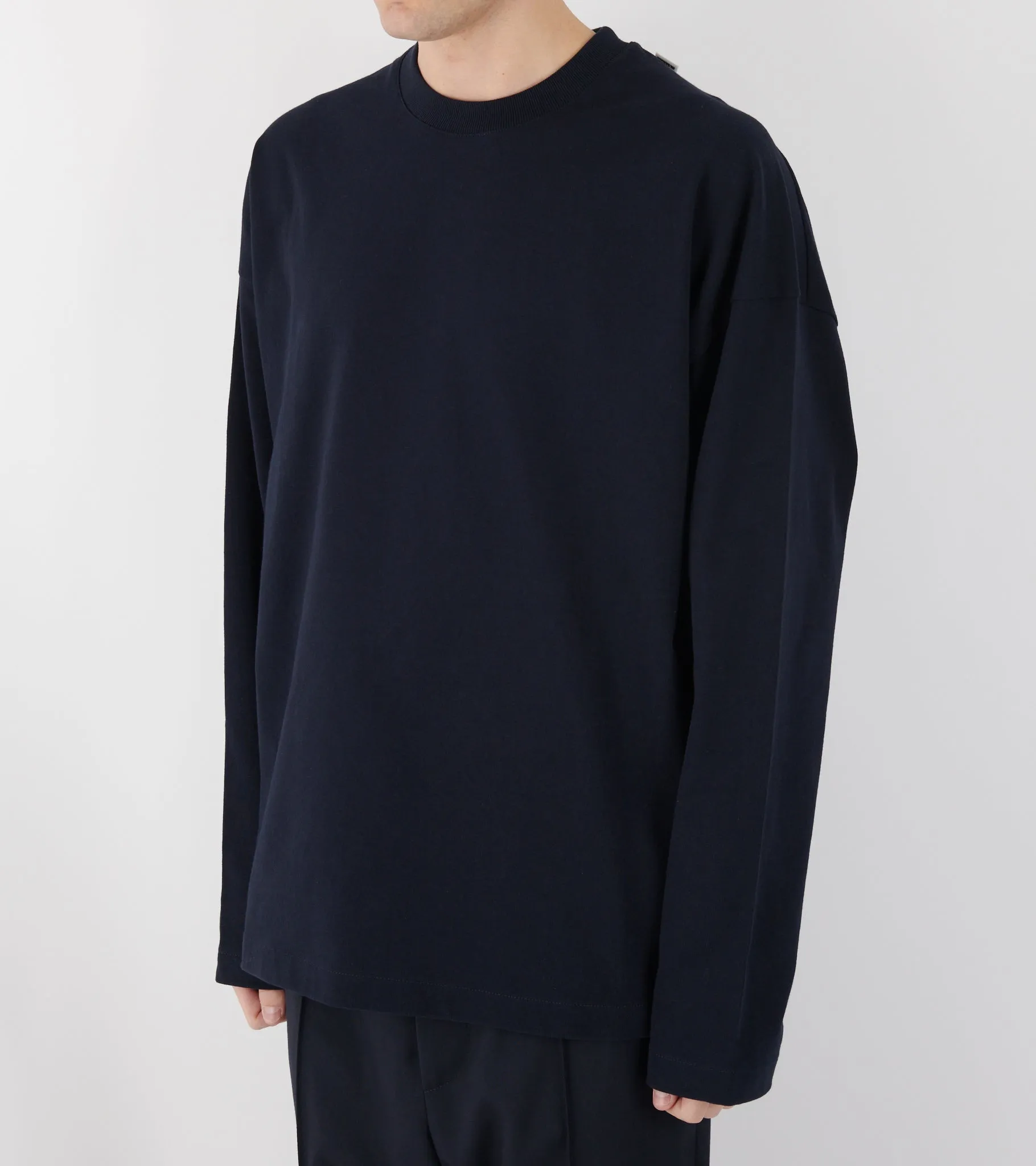 Compact Cotton Jersey L/S T-shirt Navy sold by Dr. Adams product image thumbnail 3