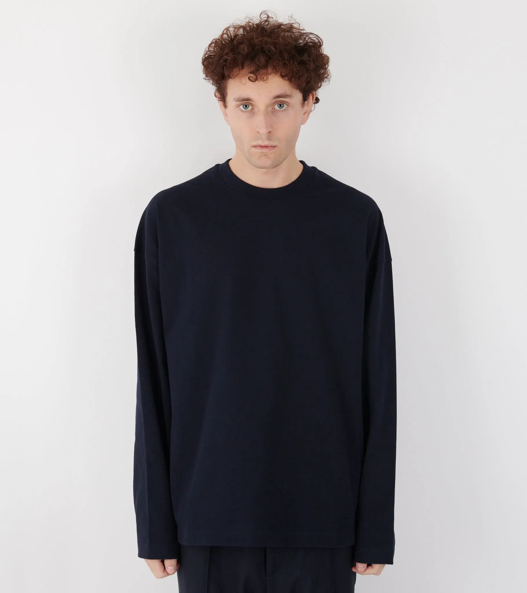 Compact Cotton Jersey L/S T-shirt Navy sold by Dr. Adams product image thumbnail 2