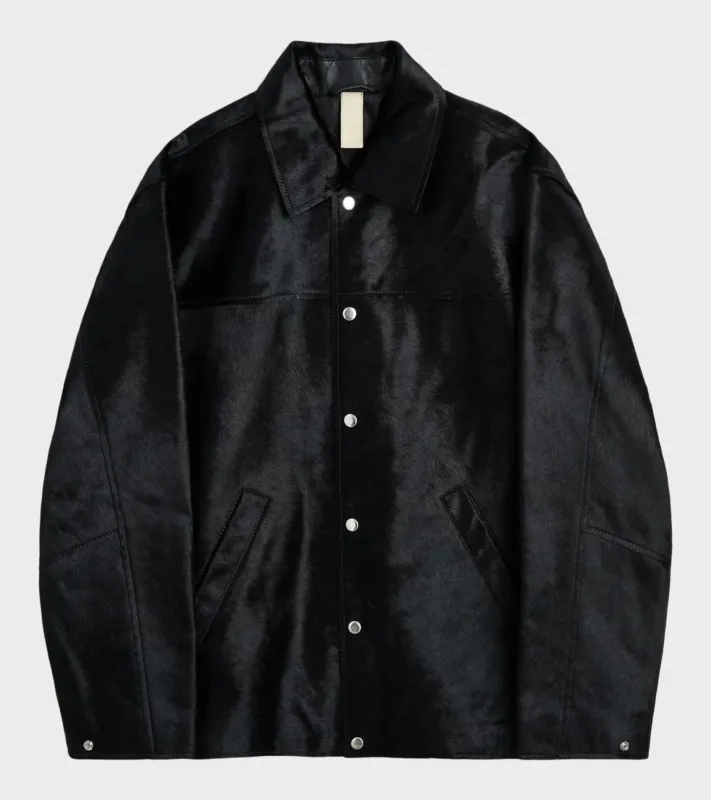 Coach Jacket Cow Hide Black made by Sunflower