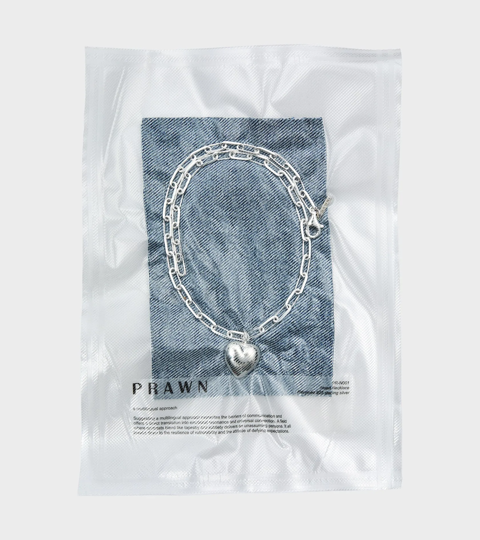 Heart Necklace Silver sold by Dr. Adams product image thumbnail 3