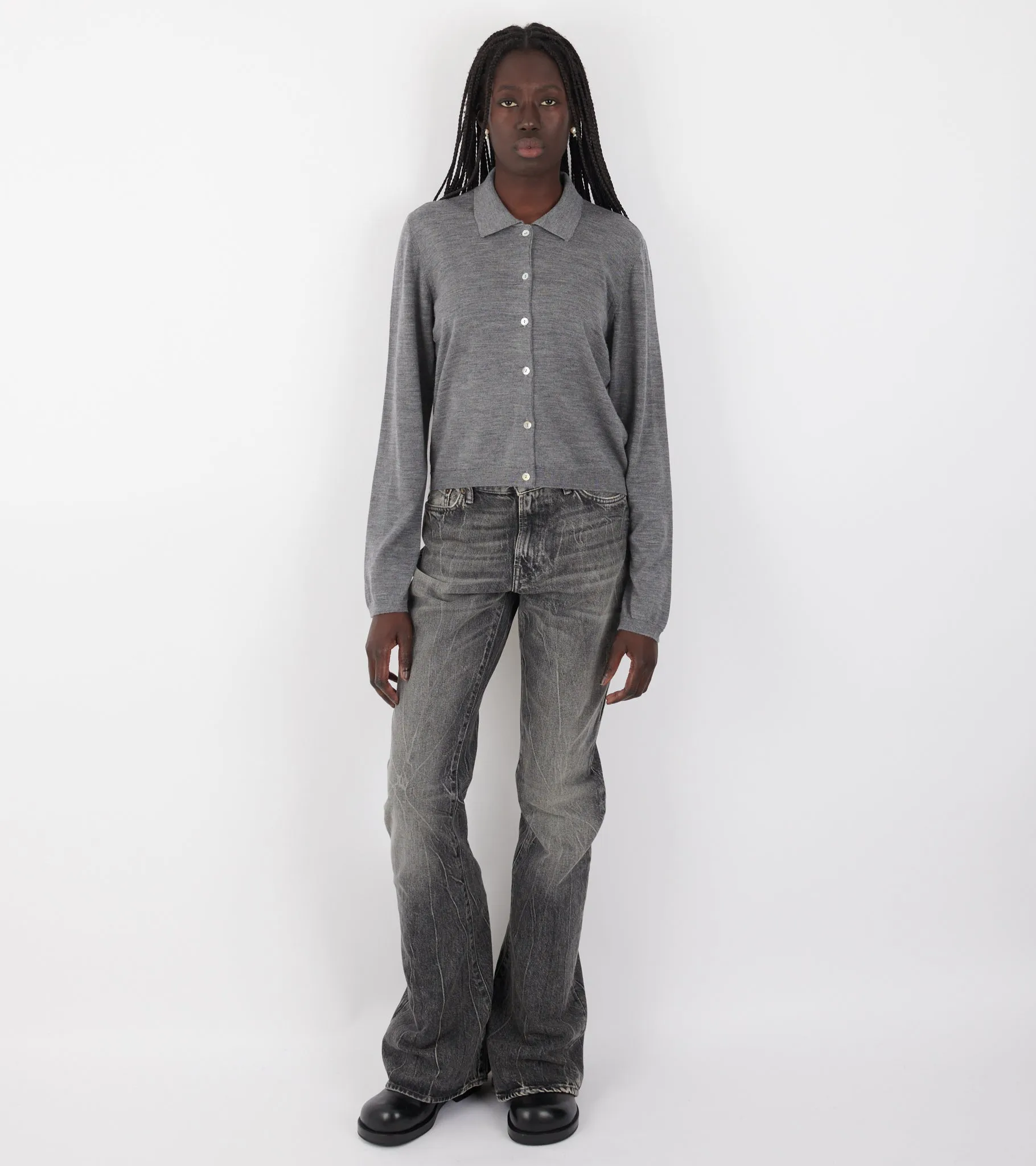 Amethyst Cardigan Grey Melange sold by Dr. Adams product image thumbnail 2