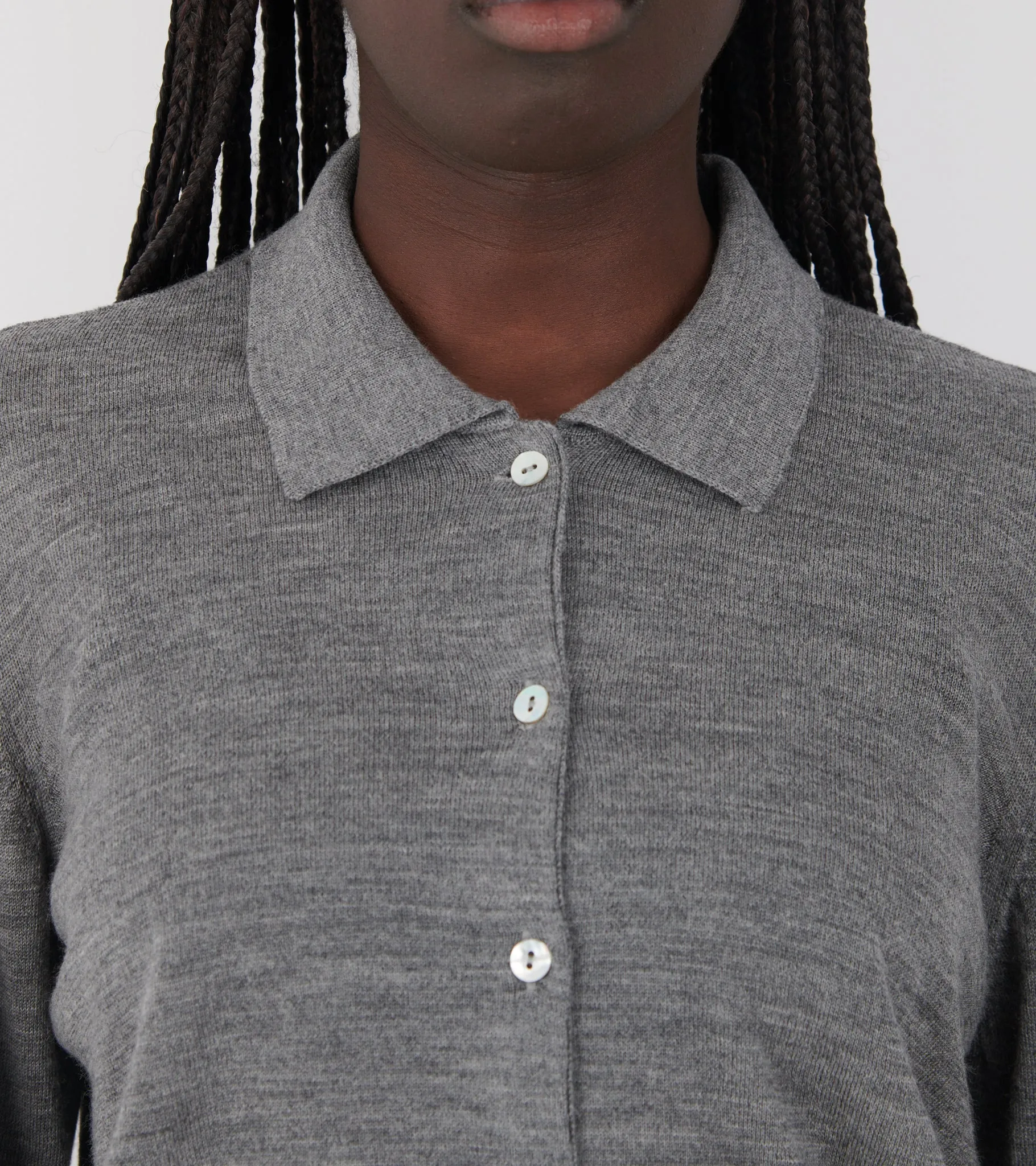 Amethyst Cardigan Grey Melange sold by Dr. Adams product image thumbnail 5