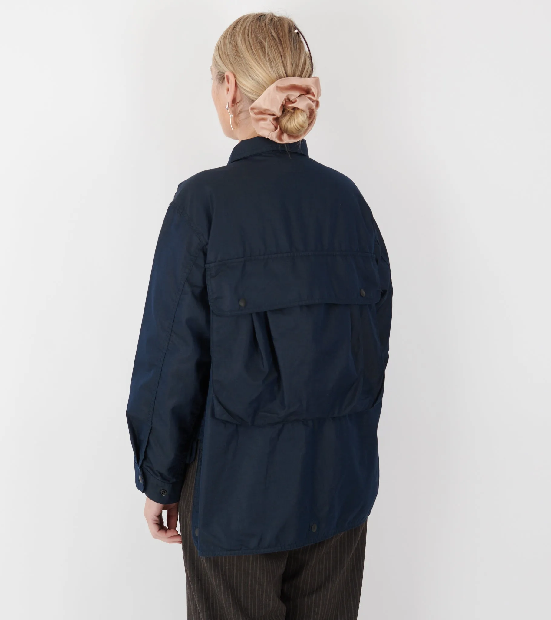 Chambray Short Fisherman Jacket Dark Navy sold by Dr. Adams product image thumbnail 4