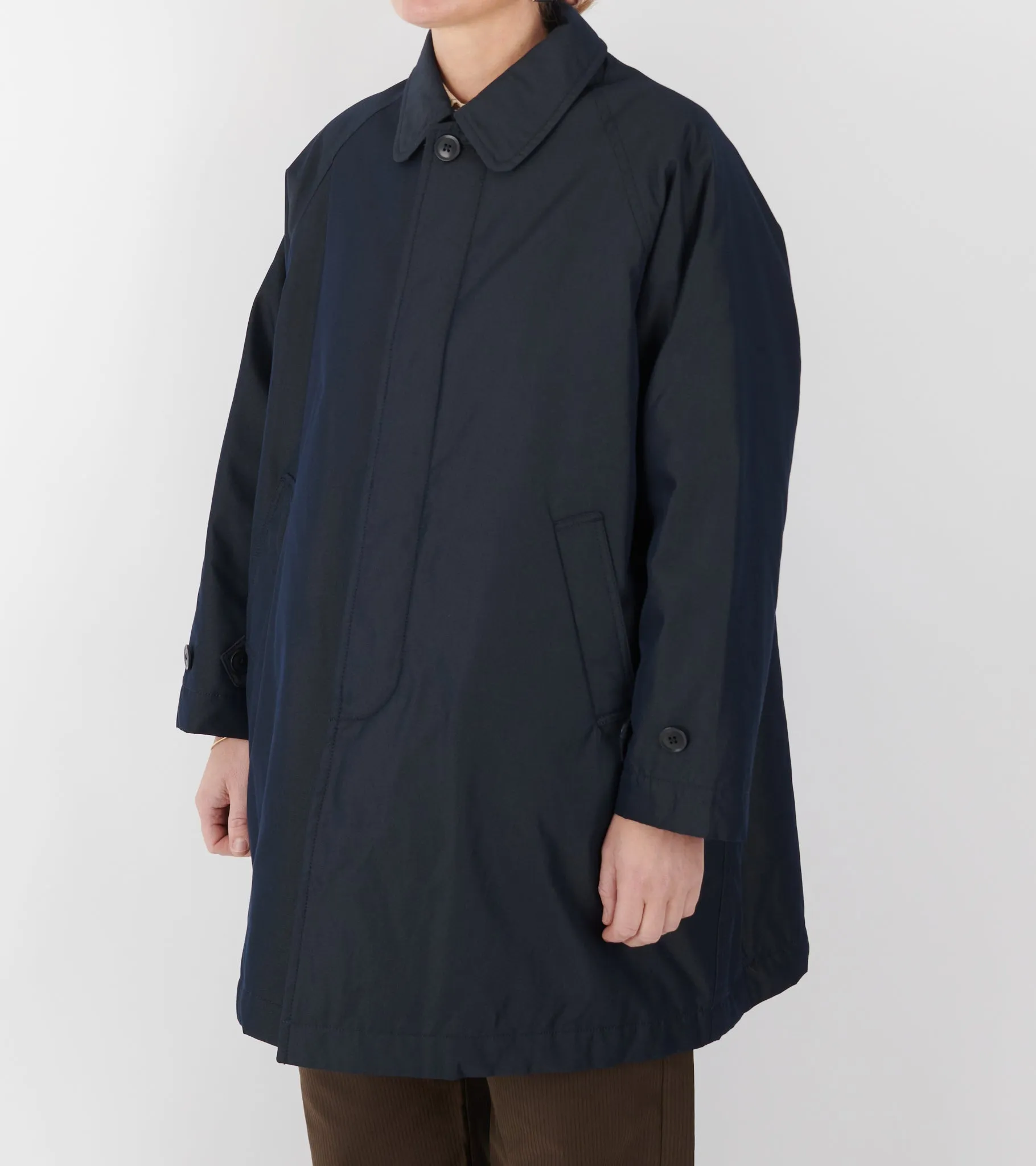 Cotton Blend Coat Dark Navy sold by Dr. Adams product image thumbnail 4