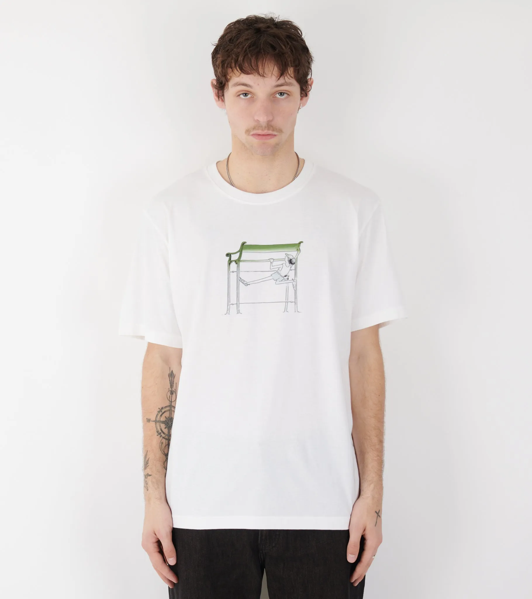 X Daniel Frost Benchmark Print T-shirt White sold by Dr. Adams product image thumbnail 2