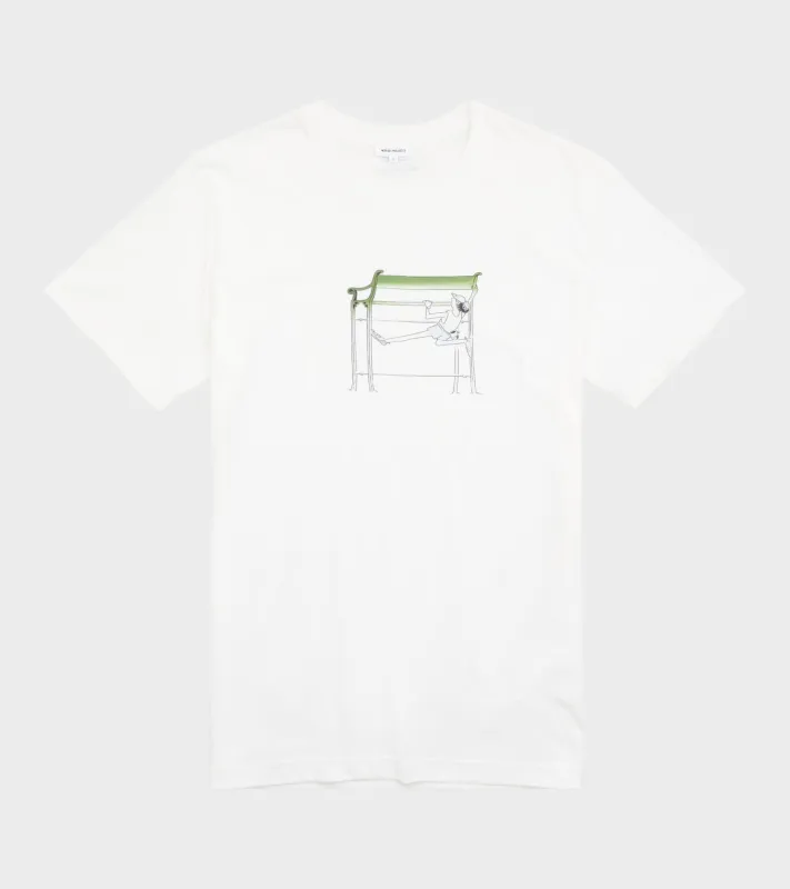 X Daniel Frost Benchmark Print T-shirt White sold by Dr. Adams