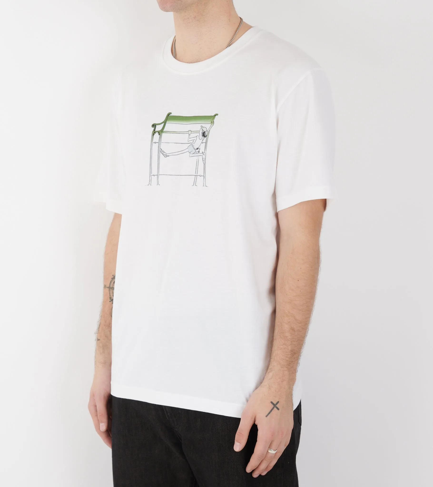 X Daniel Frost Benchmark Print T-shirt White sold by Dr. Adams product image thumbnail 3