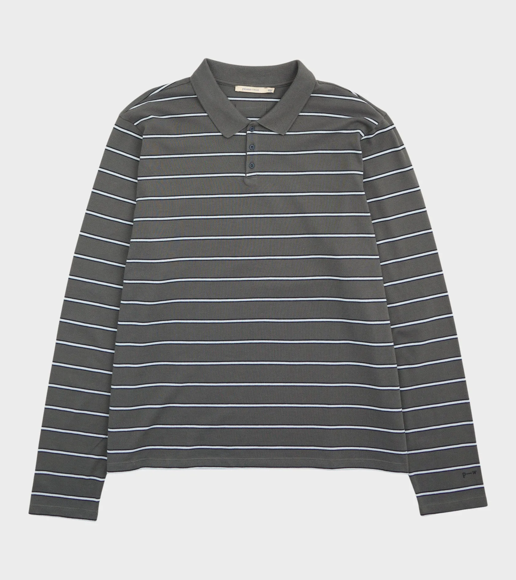 Coty Striped Polo Dark Grey sold by Dr. Adams