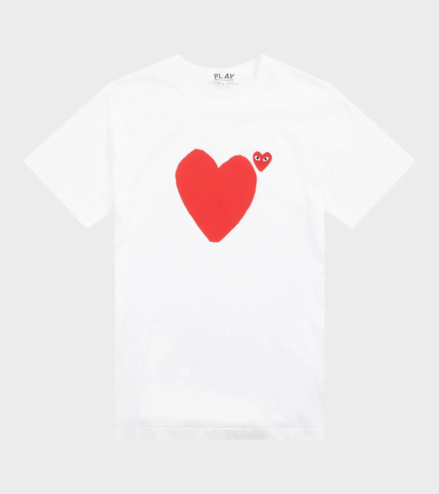 U Double Big Red Heart T-shirt White sold by Dr. Adams