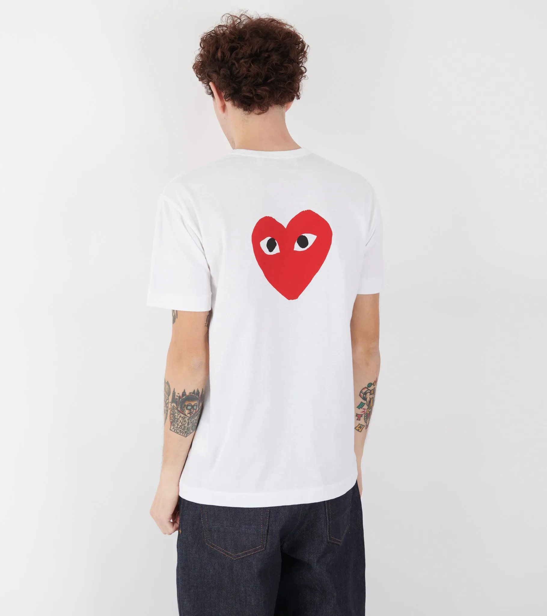 U Double Big Red Heart T-shirt White sold by Dr. Adams product image thumbnail 4
