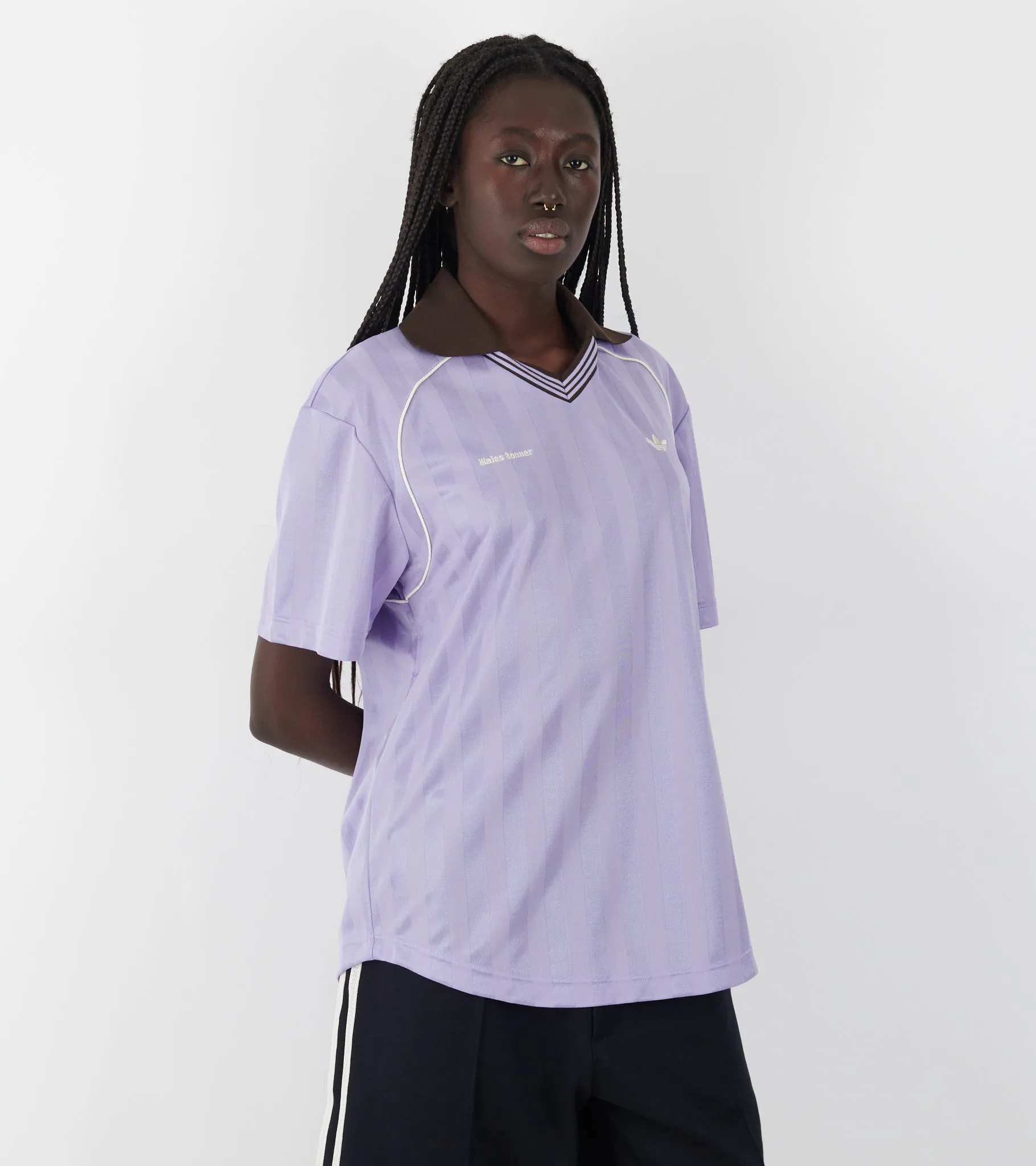WB Football Tee Light Purple/Dark Brown sold by Dr. Adams product image thumbnail 2