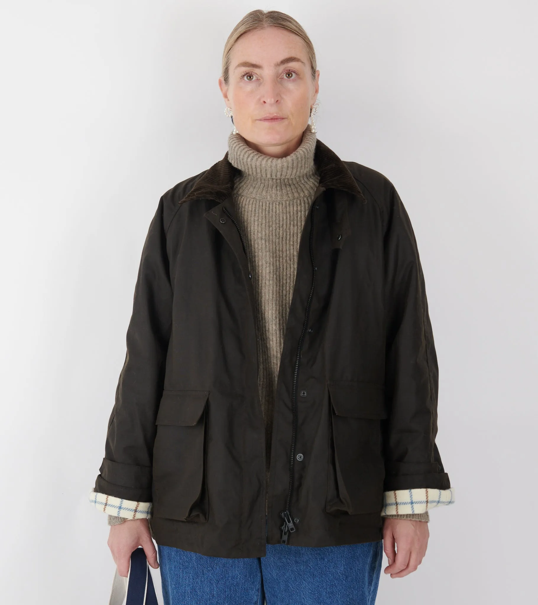 Oilskin Jacket Dark Brown sold by Dr. Adams product image thumbnail 3
