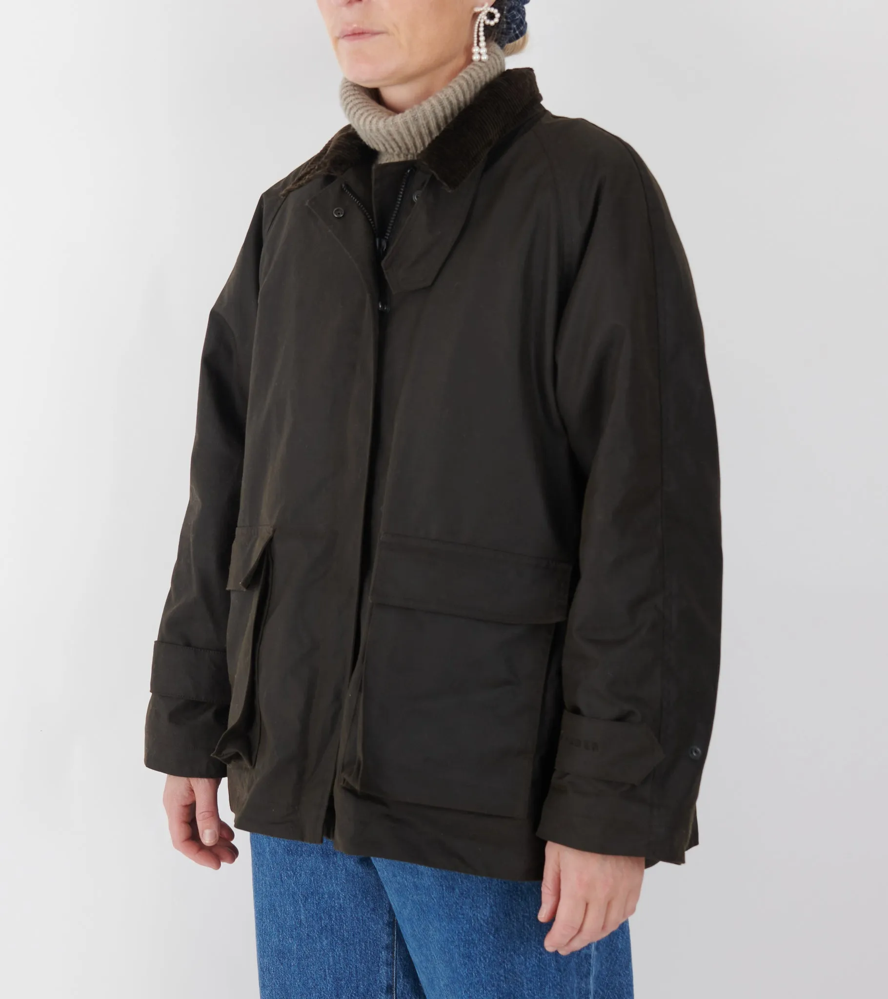 Oilskin Jacket Dark Brown sold by Dr. Adams product image thumbnail 2