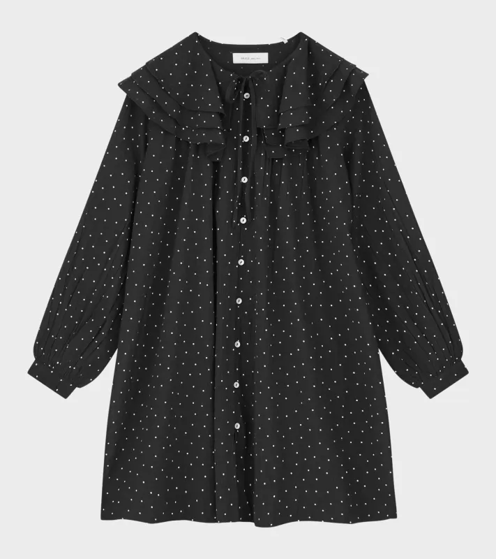 Lilou Dress Black/White Dot sold by Dr. Adams