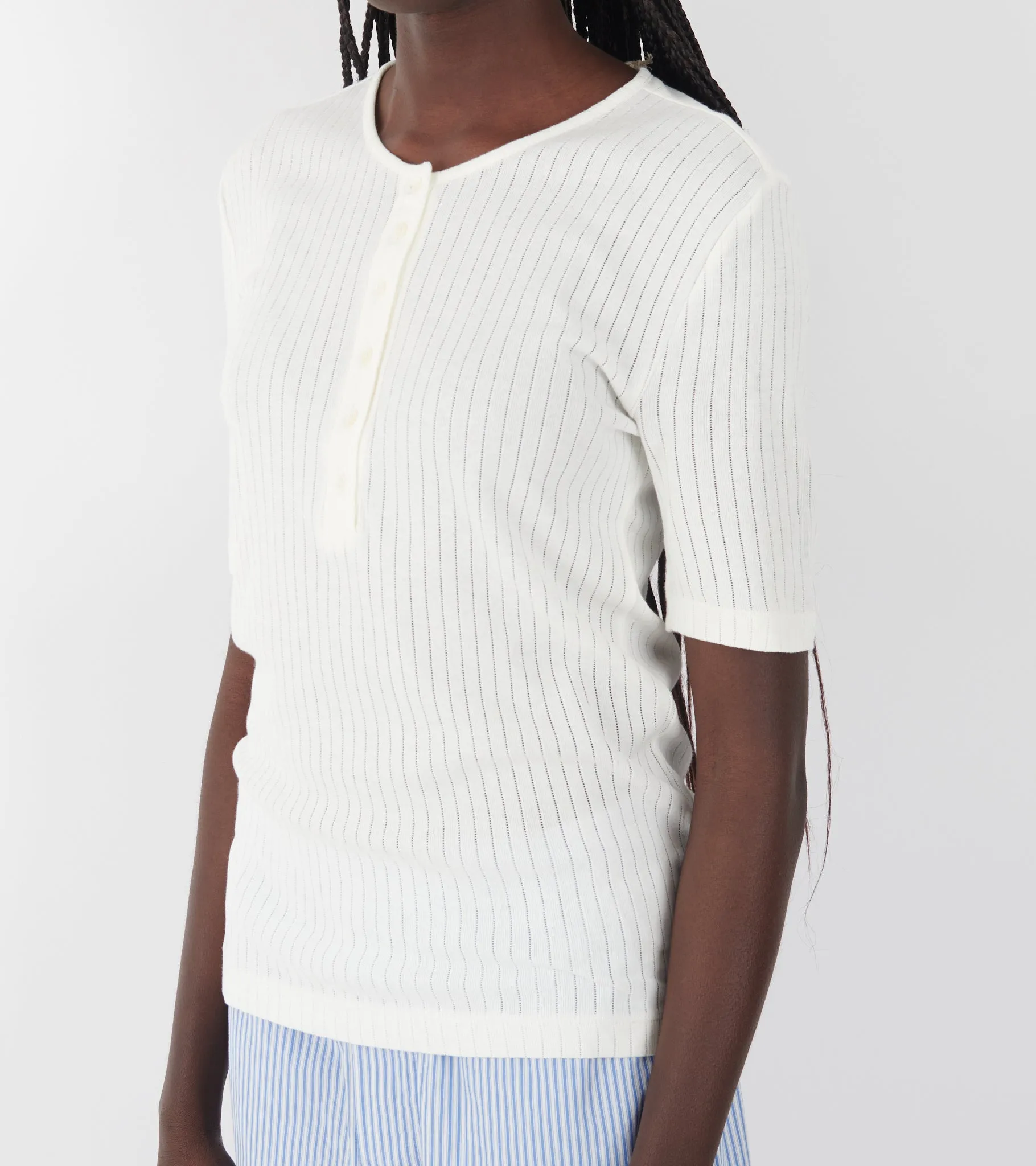Liv Henley Tee Optic White sold by Dr. Adams product image thumbnail 3