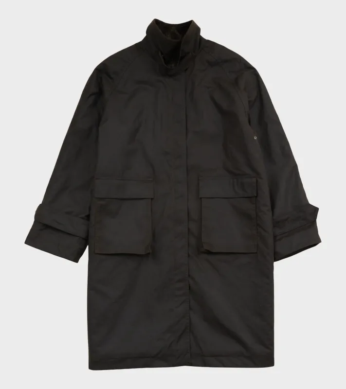 Oilskin Coat Dark Brown made by AF Agger