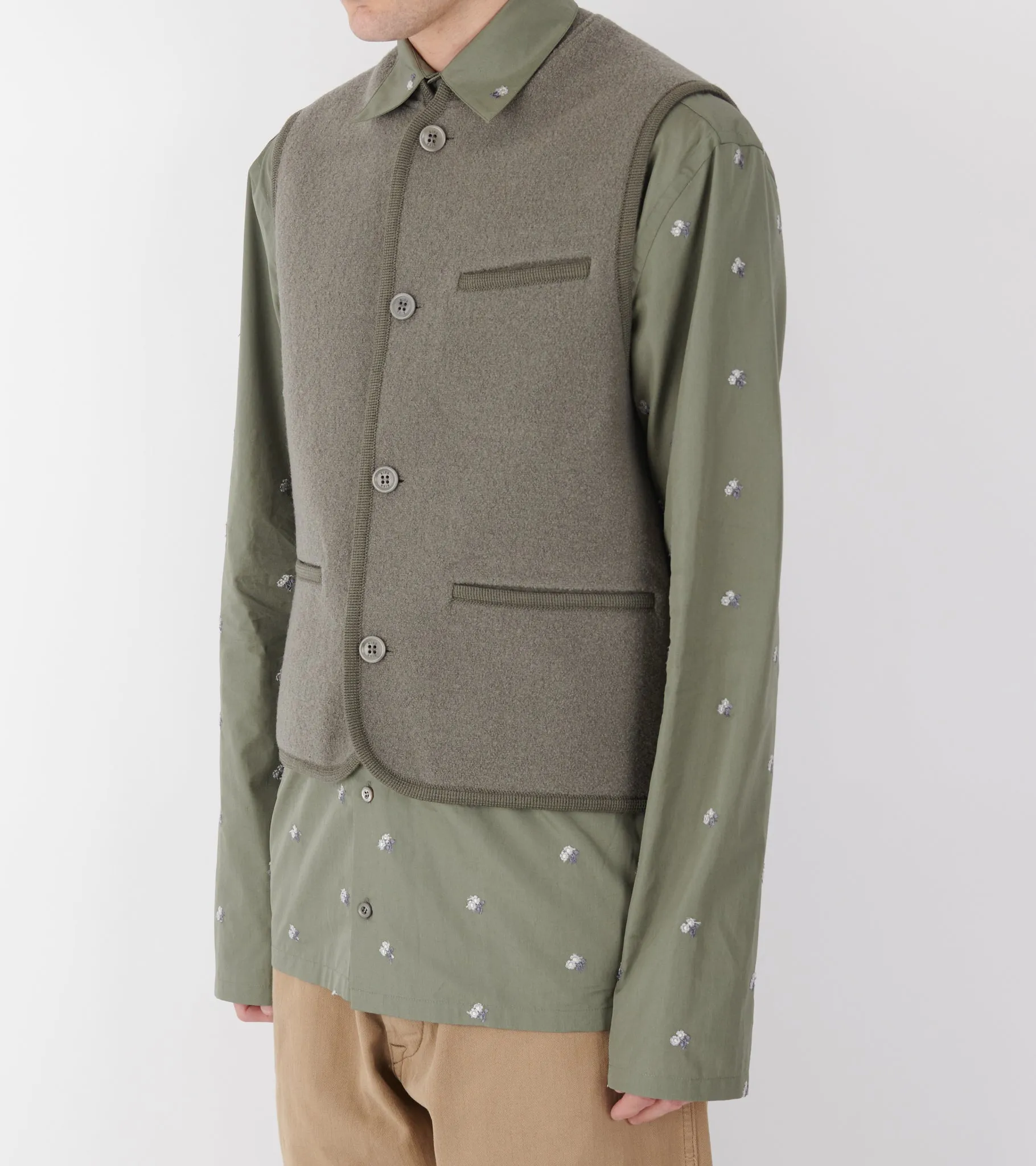 Walker Felted Vest Camoscio sold by Dr. Adams product image thumbnail 3