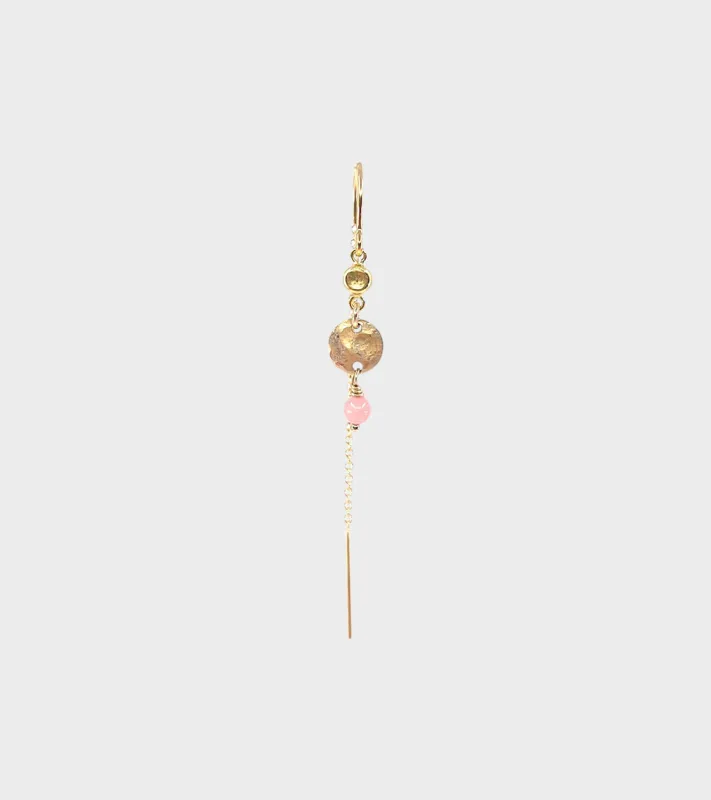 Nida Earring Pink Rhodocrosite sold by Dr. Adams