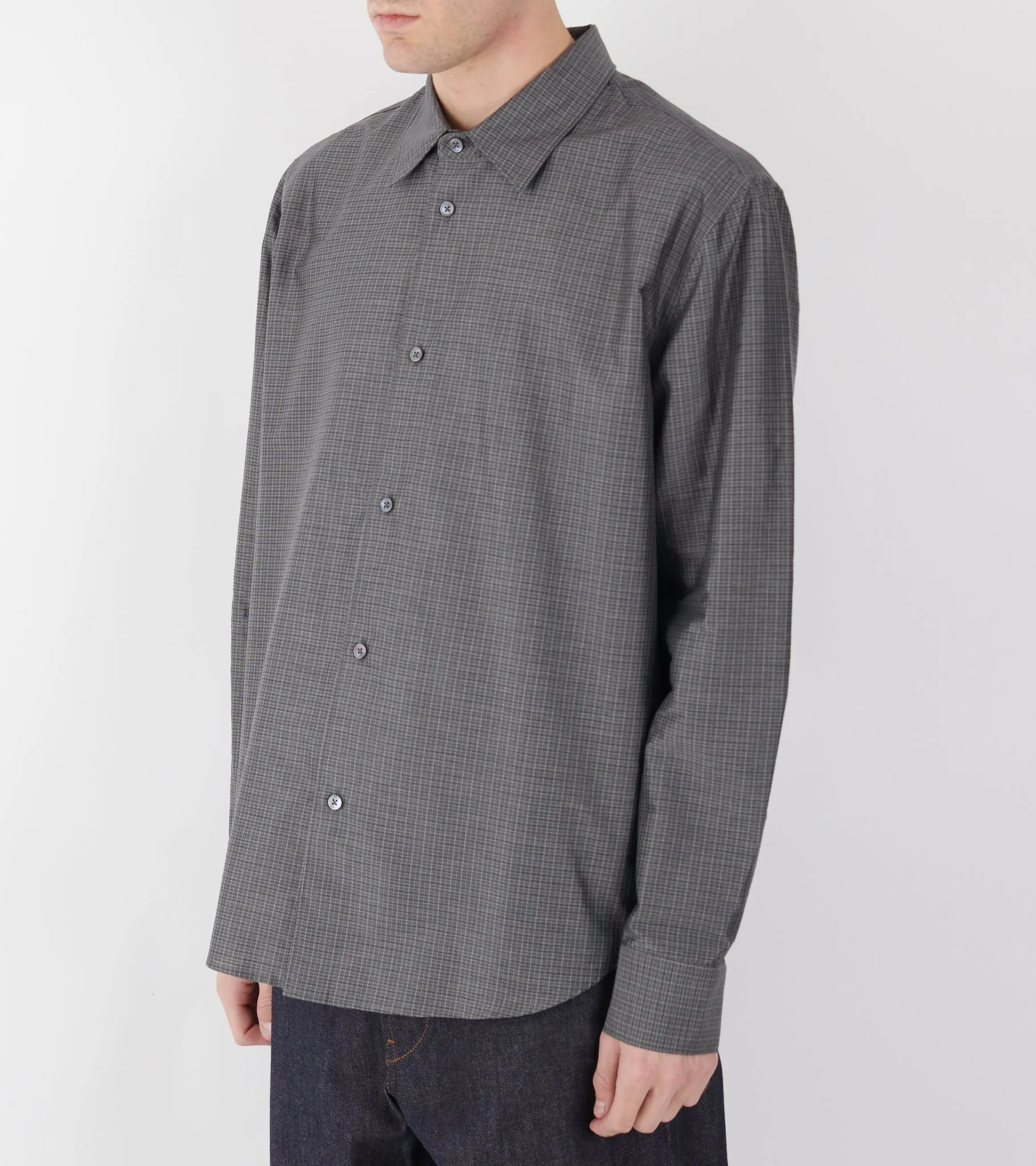 Volume Shirt Grid Charcoal sold by Dr. Adams product image thumbnail 3