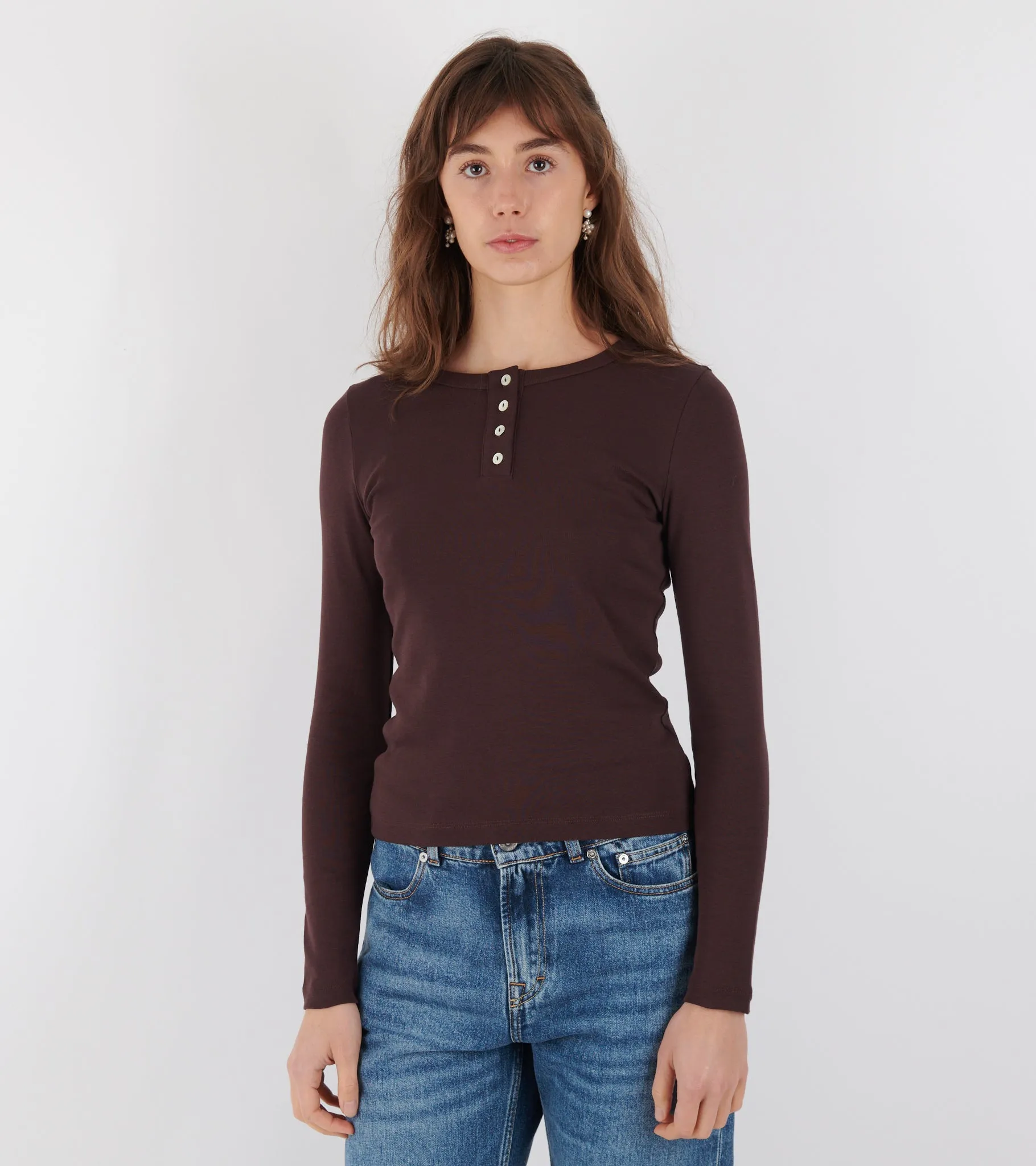 Jess Longsleeve Choco Plum sold by Dr. Adams product image thumbnail 2