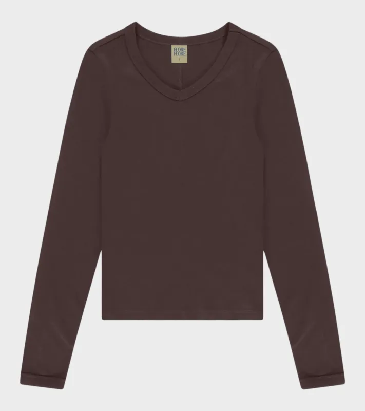 Jill Longsleeve Choco Plum sold by Dr. Adams