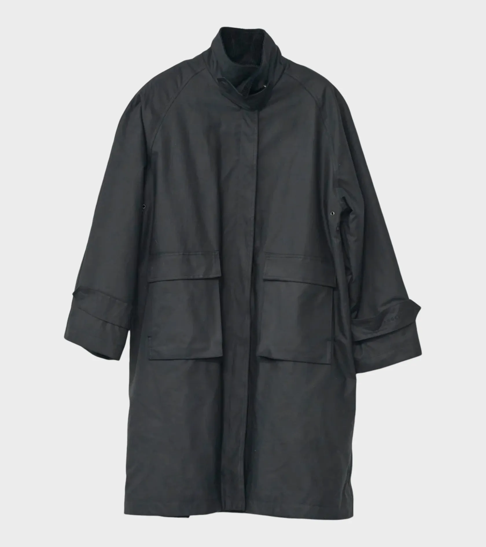 Oilskin Coat Black sold by Dr. Adams
