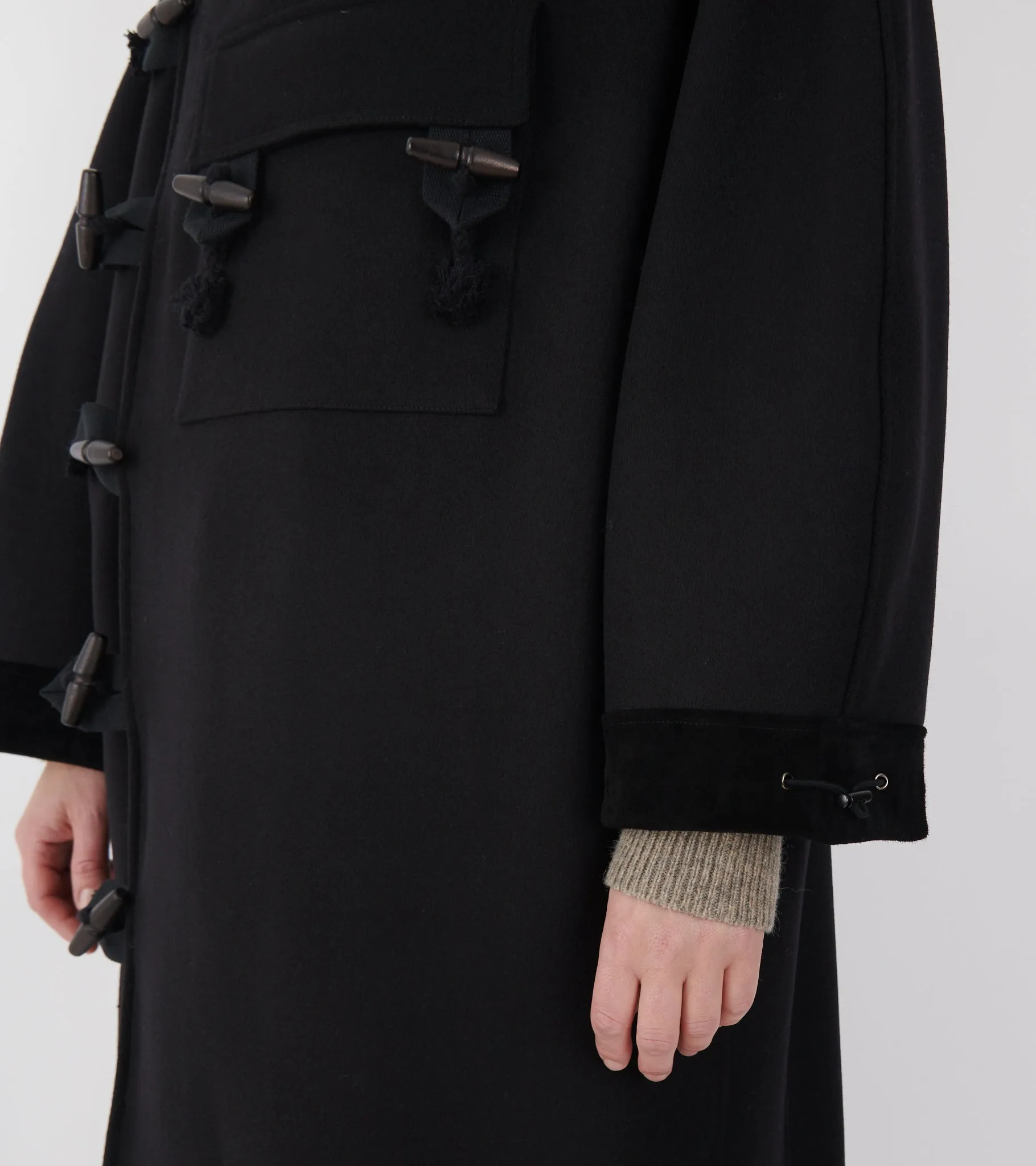 Hainsworth Wool Officer Coat Black sold by Dr. Adams product image thumbnail 5