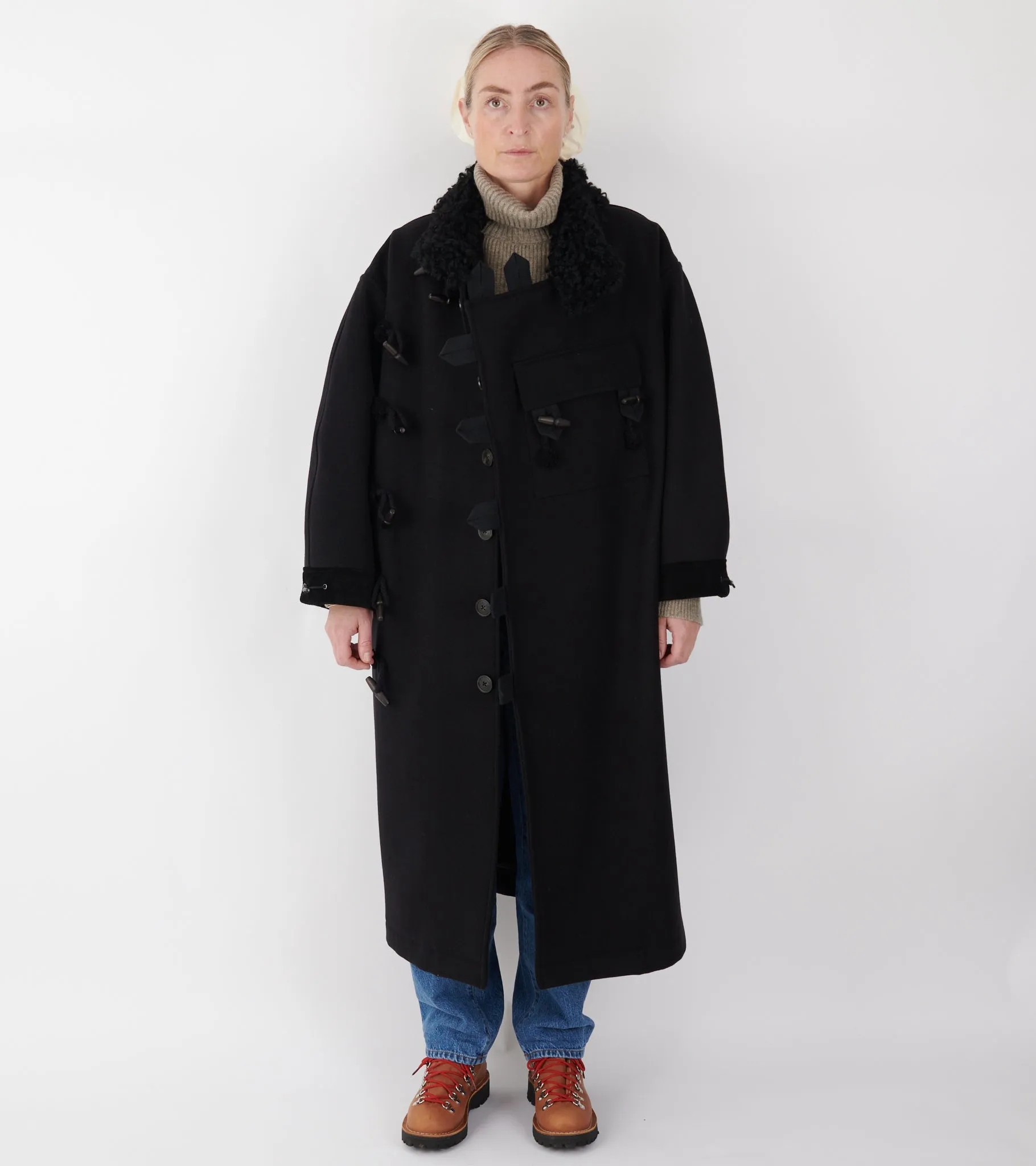 Hainsworth Wool Officer Coat Black sold by Dr. Adams product image thumbnail 3