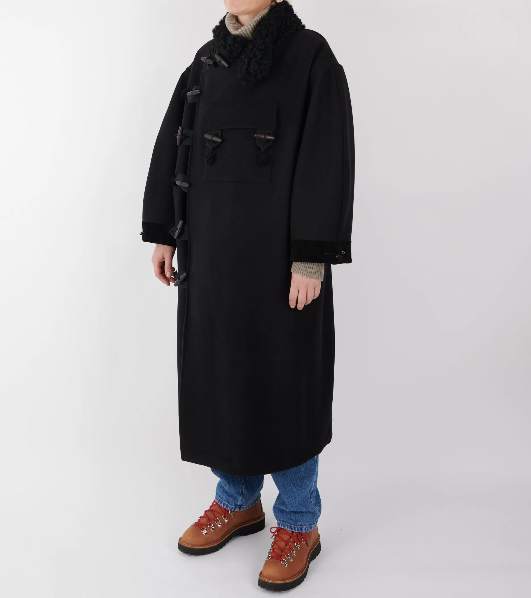 Hainsworth Wool Officer Coat Black sold by Dr. Adams product image thumbnail 2