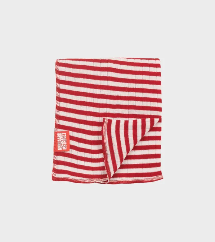 Scarf Interlock Wool Red/Ecru sold by Dr. Adams