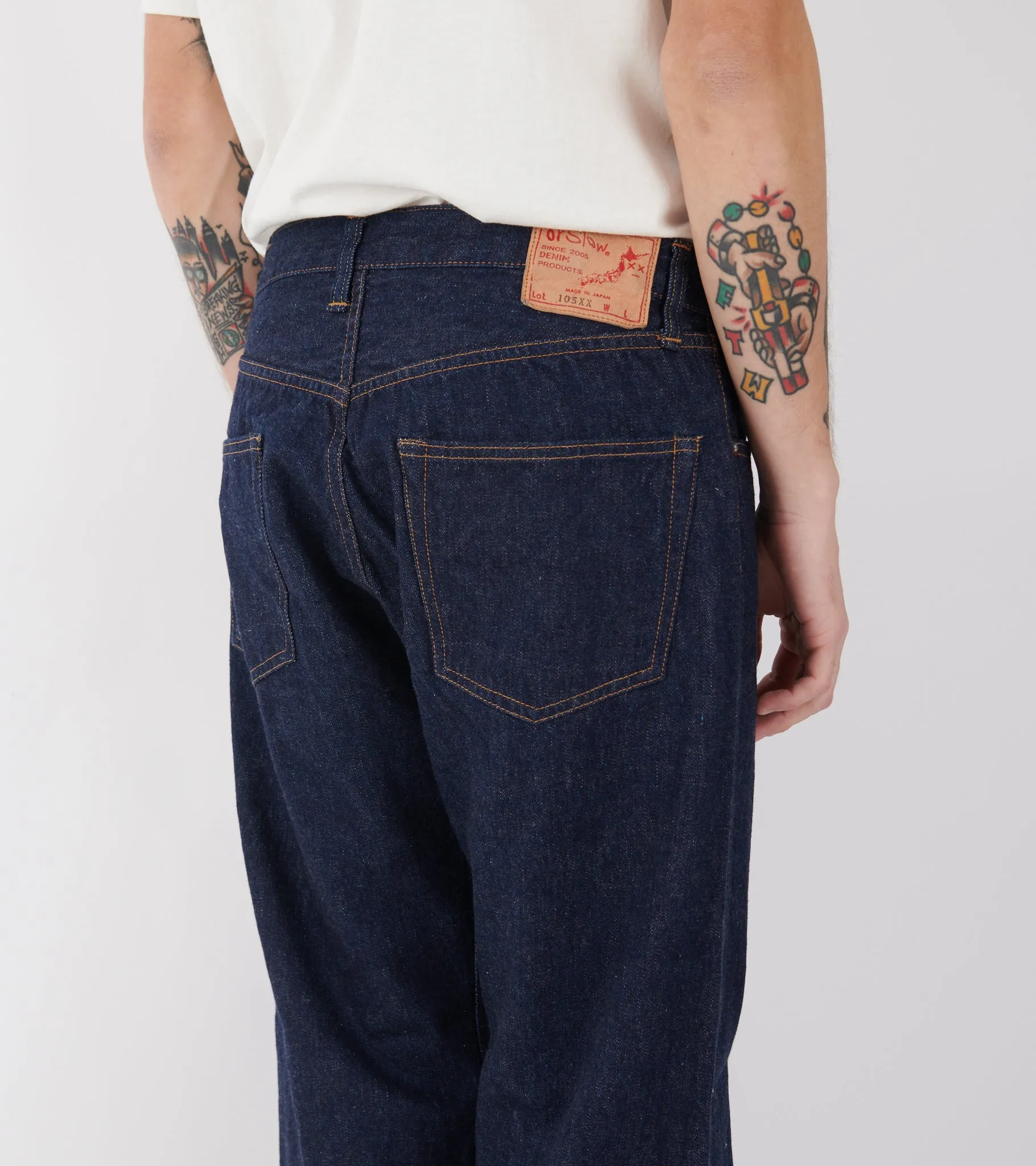The 1950s Selvedge Denim Jeans One Wash Dark Blue sold by Dr. Adams product image thumbnail 5