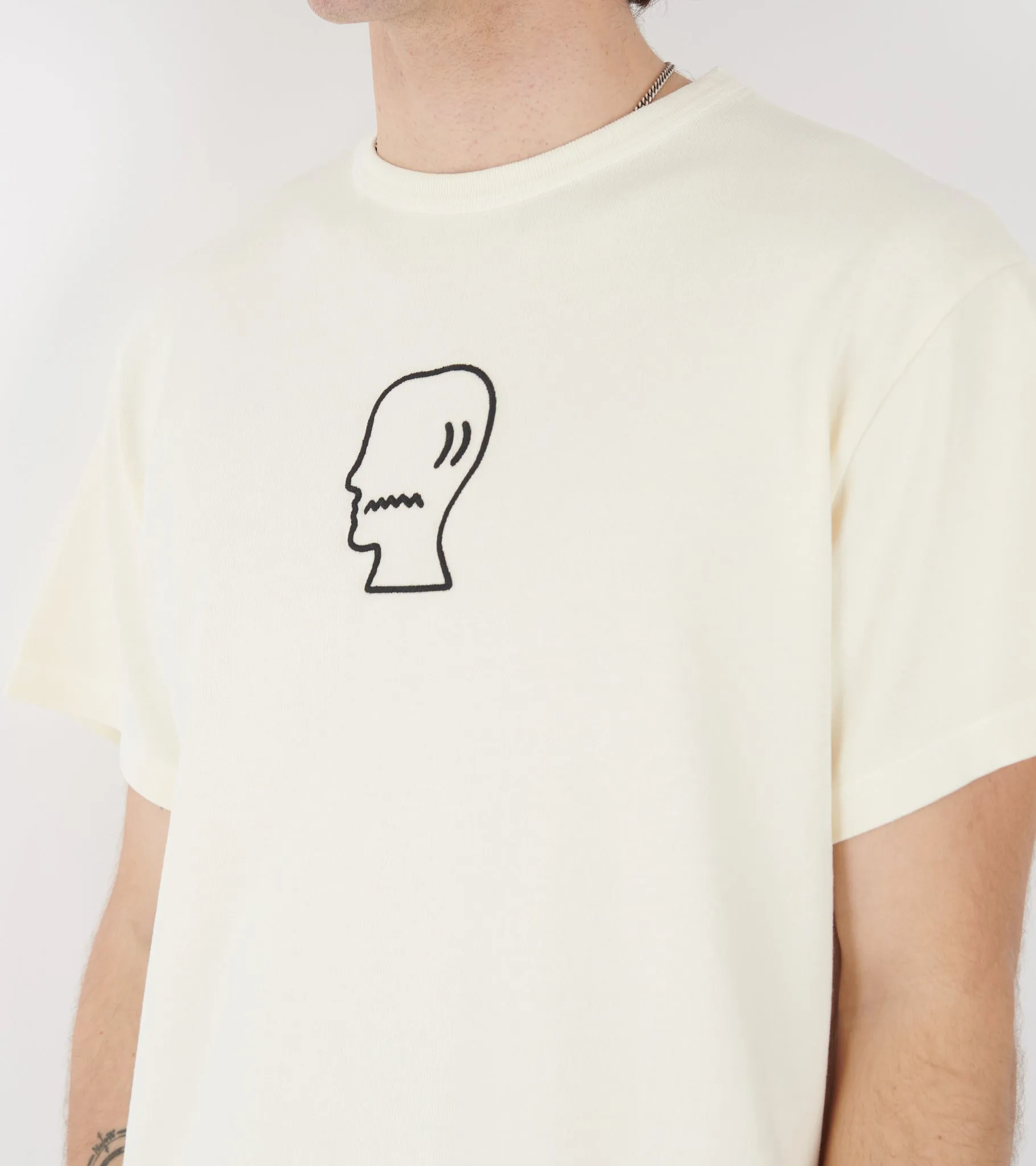 Heavyweight 3D Embroidery Logohead T-shirt Natural sold by Dr. Adams product image thumbnail 4