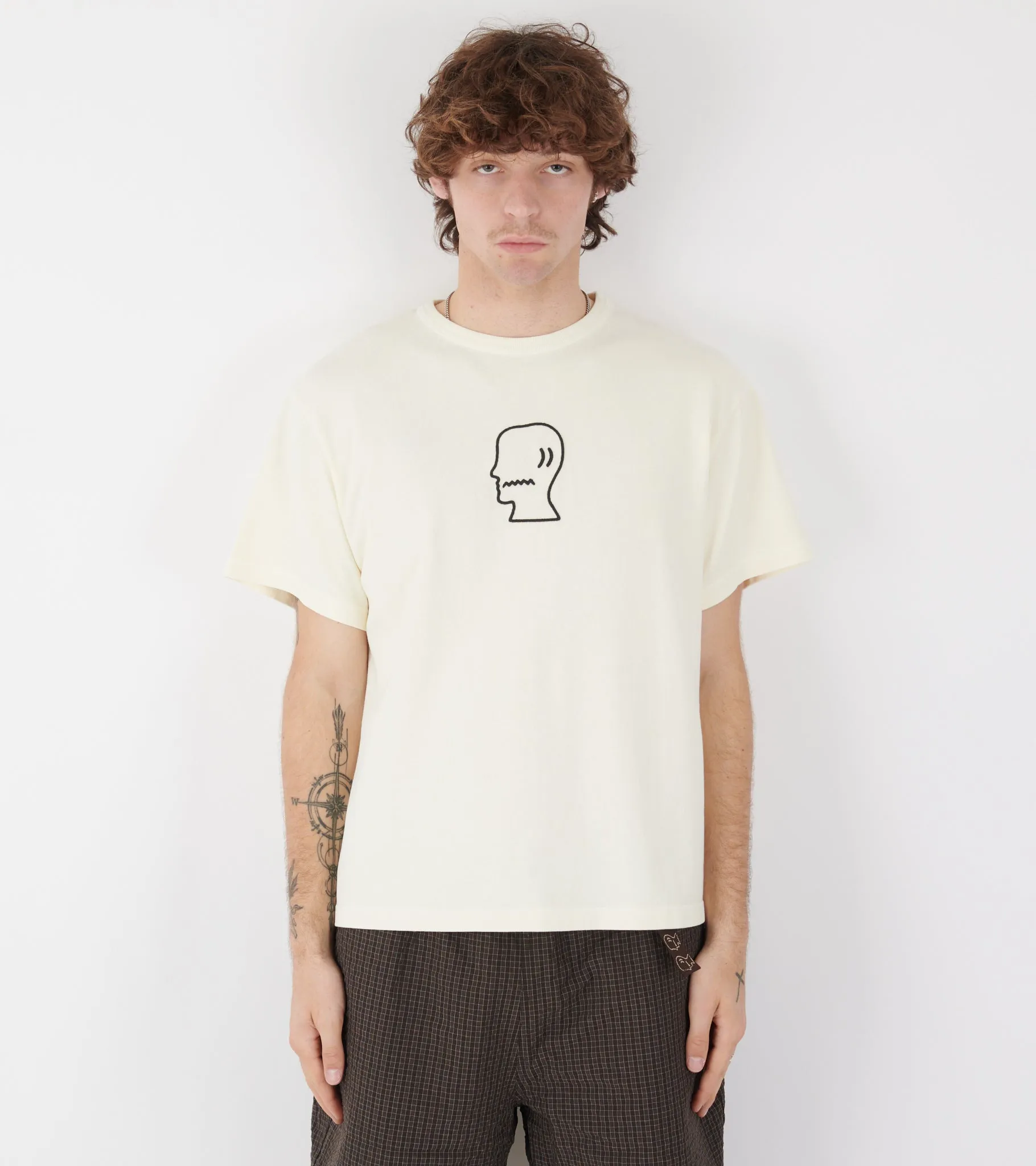 Heavyweight 3D Embroidery Logohead T-shirt Natural sold by Dr. Adams product image thumbnail 2