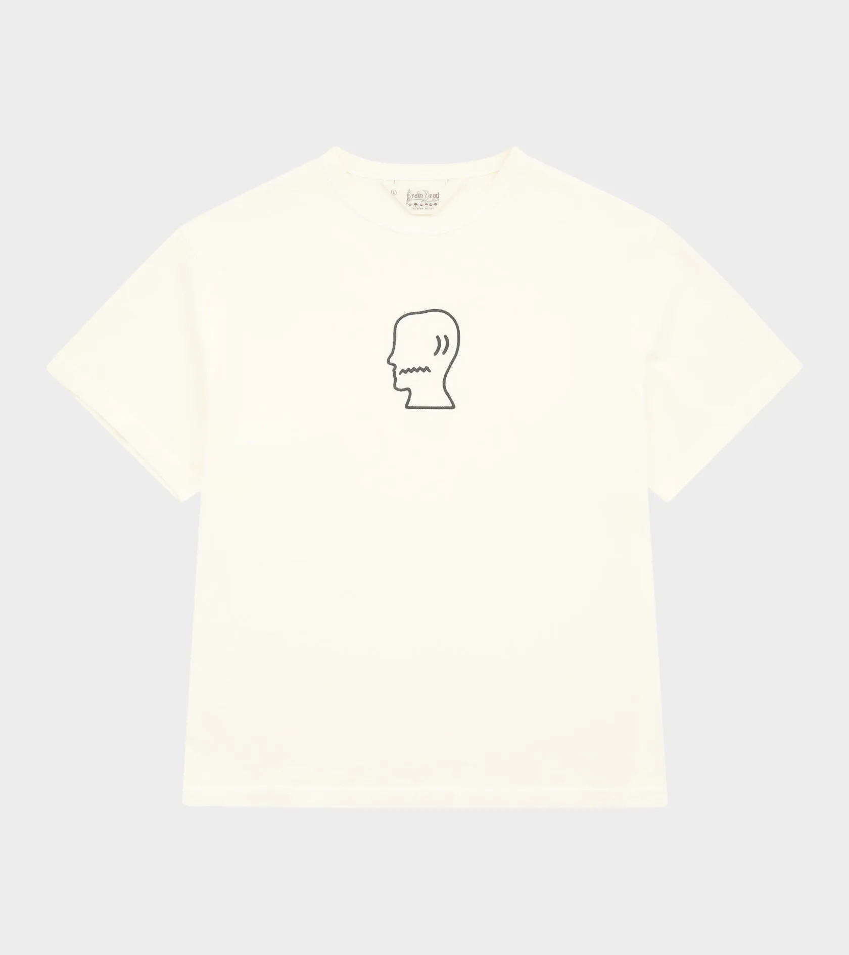 Heavyweight 3D Embroidery Logohead T-shirt Natural sold by Dr. Adams