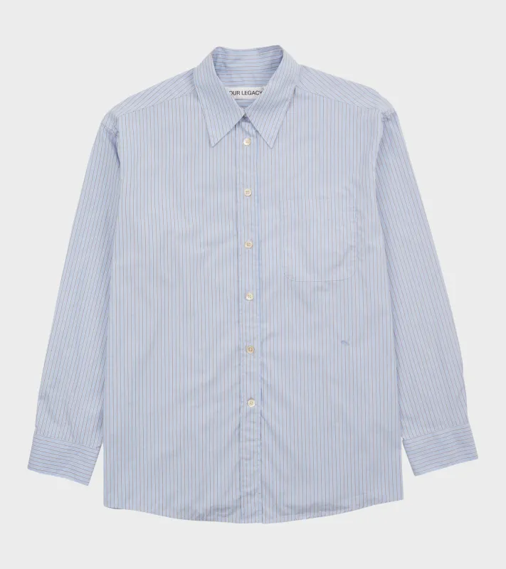 W Precious Shirt Typewriter Stripe Poplin sold by Dr. Adams