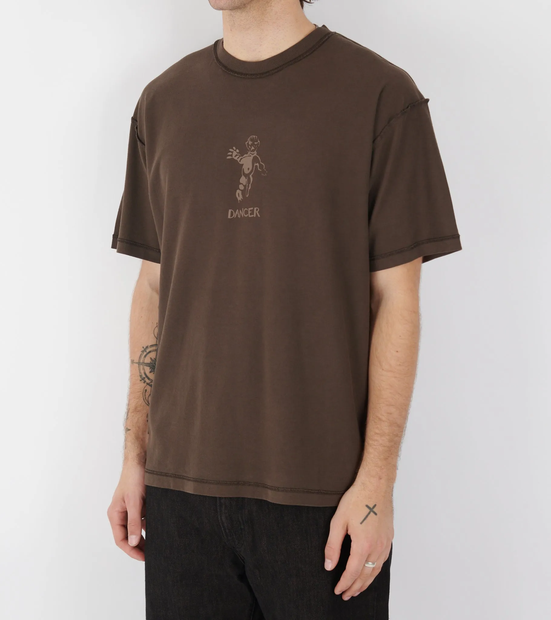 Inside-Out Logo Tee Brown sold by Dr. Adams product image thumbnail 3
