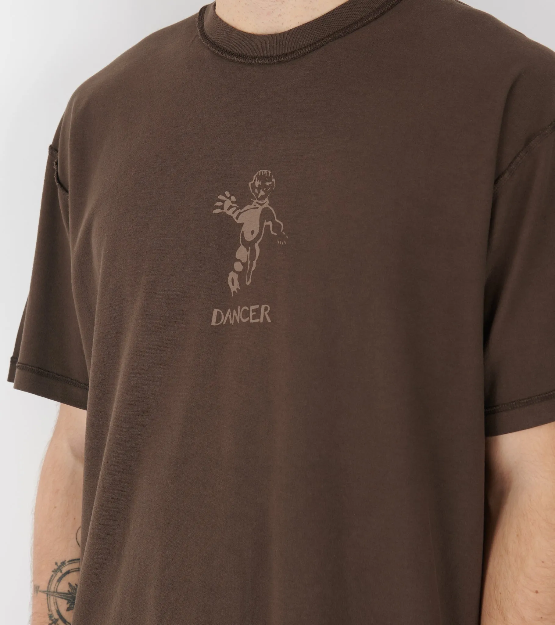 Inside-Out Logo Tee Brown sold by Dr. Adams product image thumbnail 4