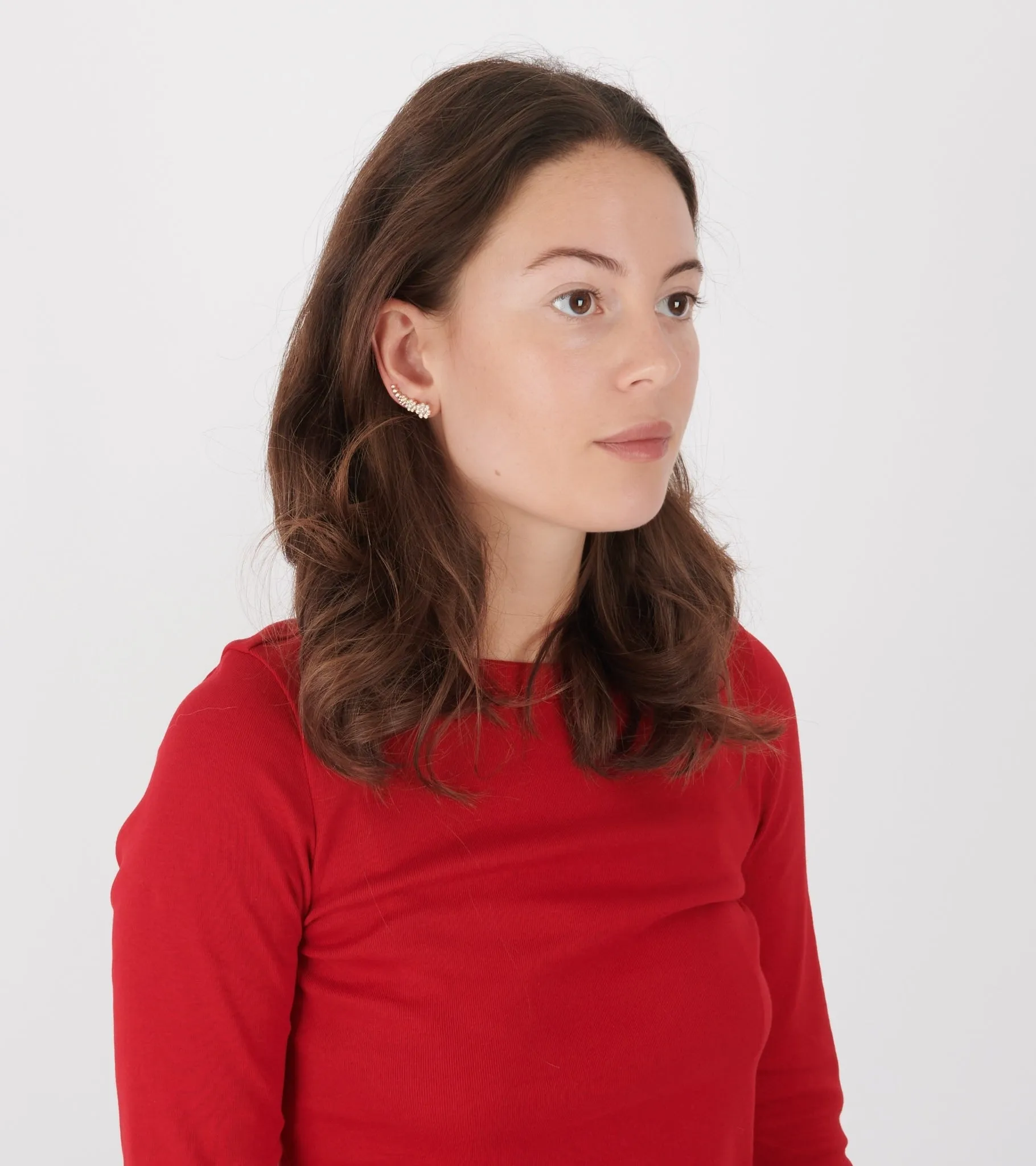 Croissant Fleur R Earring Gold sold by Dr. Adams product image thumbnail 2