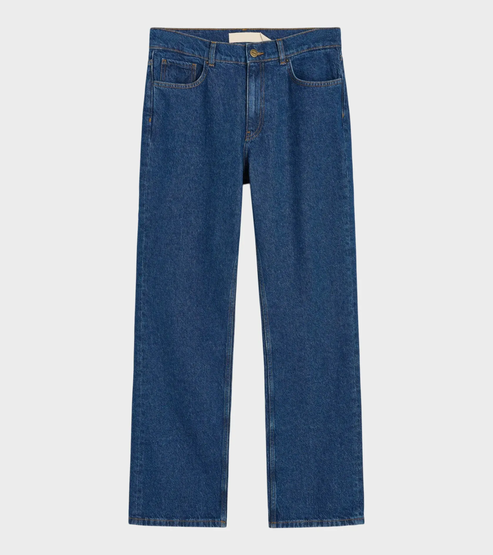 Cooper Highwaist Straight Jeans Mid Blue sold by Dr. Adams
