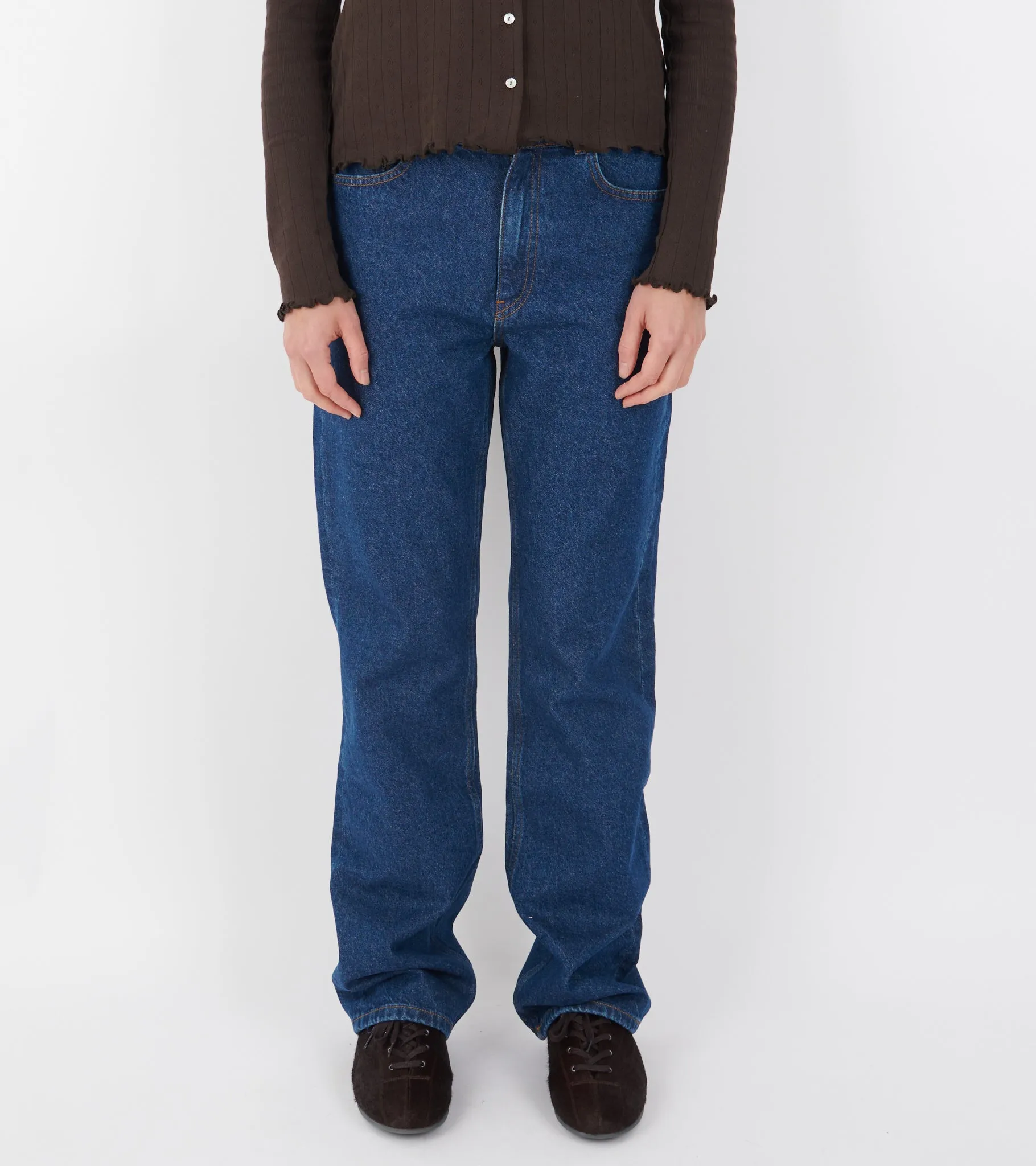Cooper Highwaist Straight Jeans Mid Blue sold by Dr. Adams product image thumbnail 3