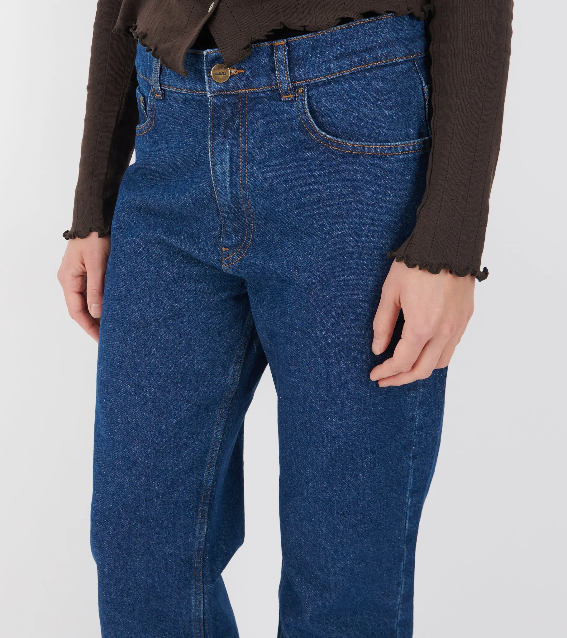 Cooper Highwaist Straight Jeans Mid Blue sold by Dr. Adams product image thumbnail 5