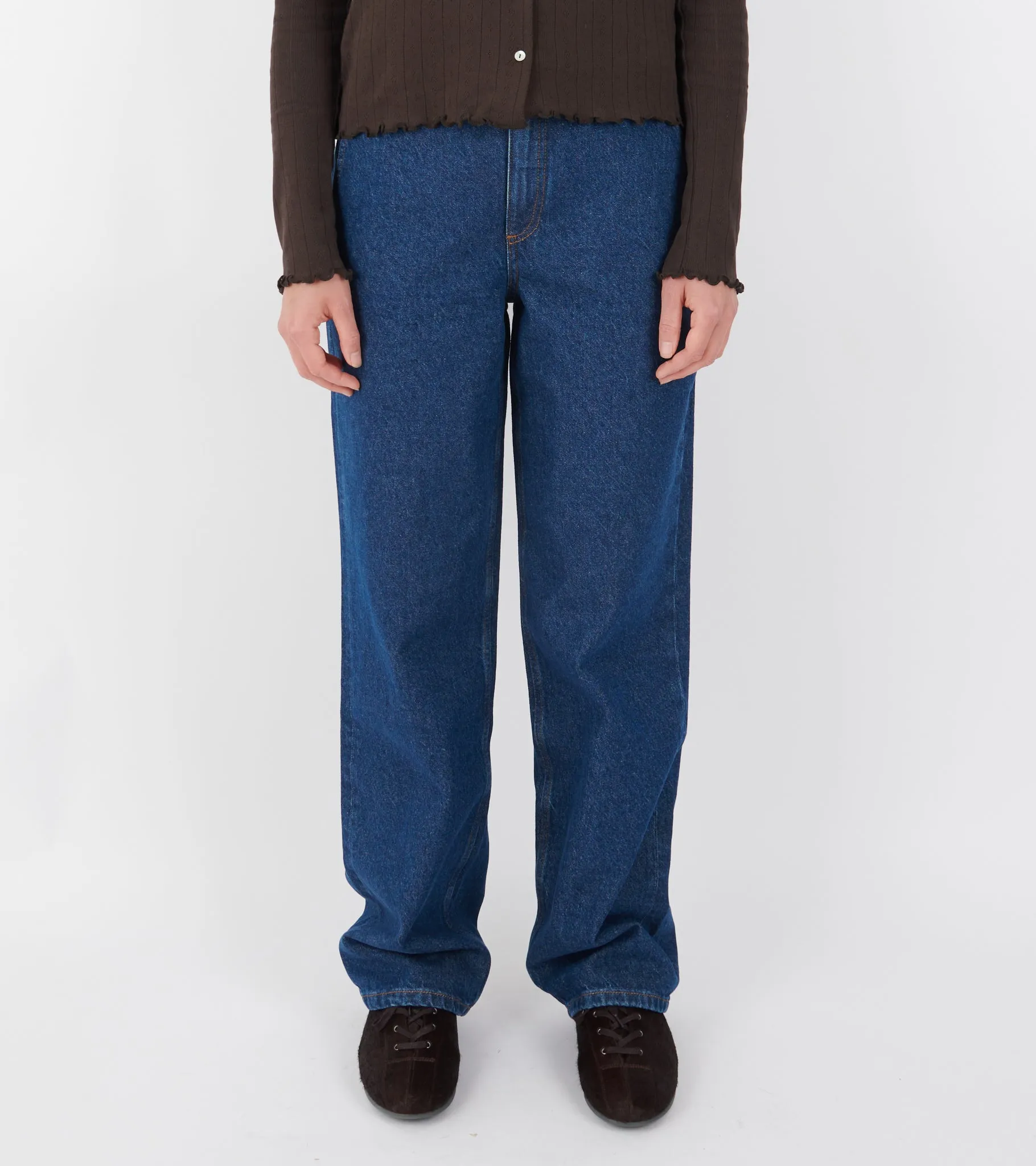 Carlo Midwaist Wide Jeans Mid Blue sold by Dr. Adams product image thumbnail 3