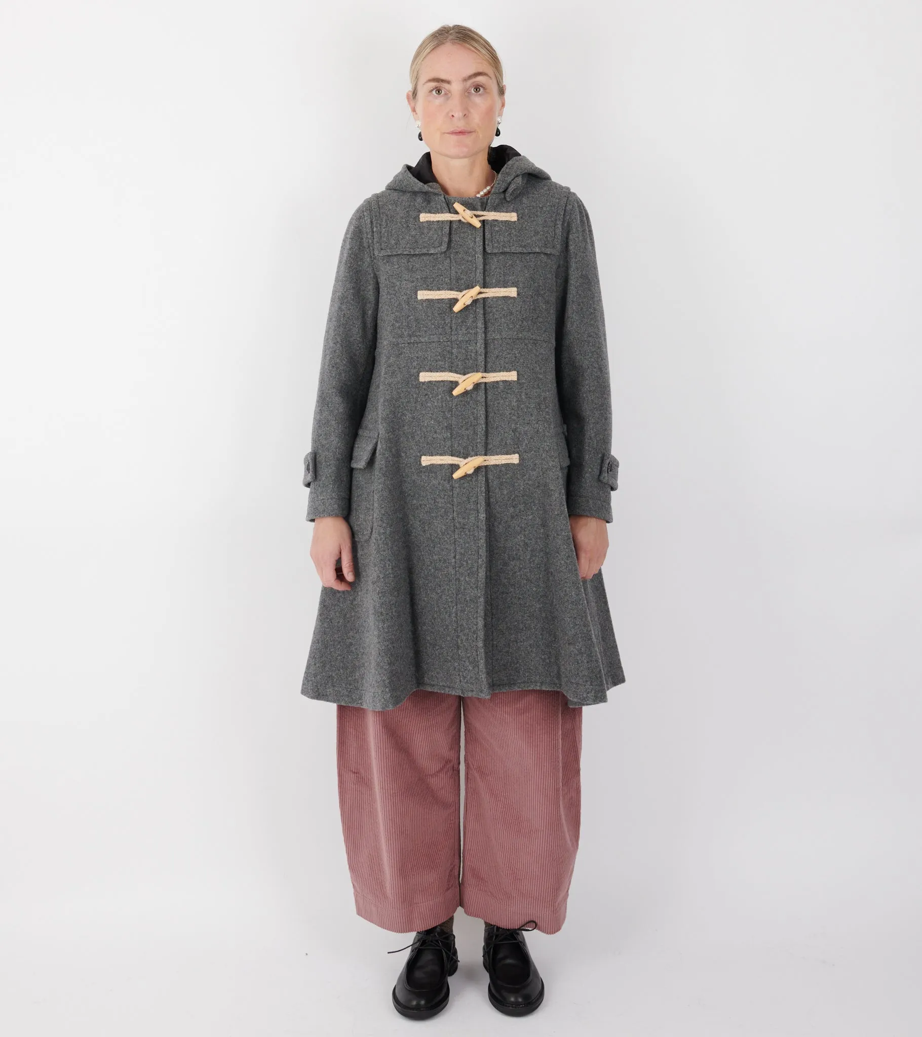 Hooded Wool Coat Grey sold by Dr. Adams product image thumbnail 2