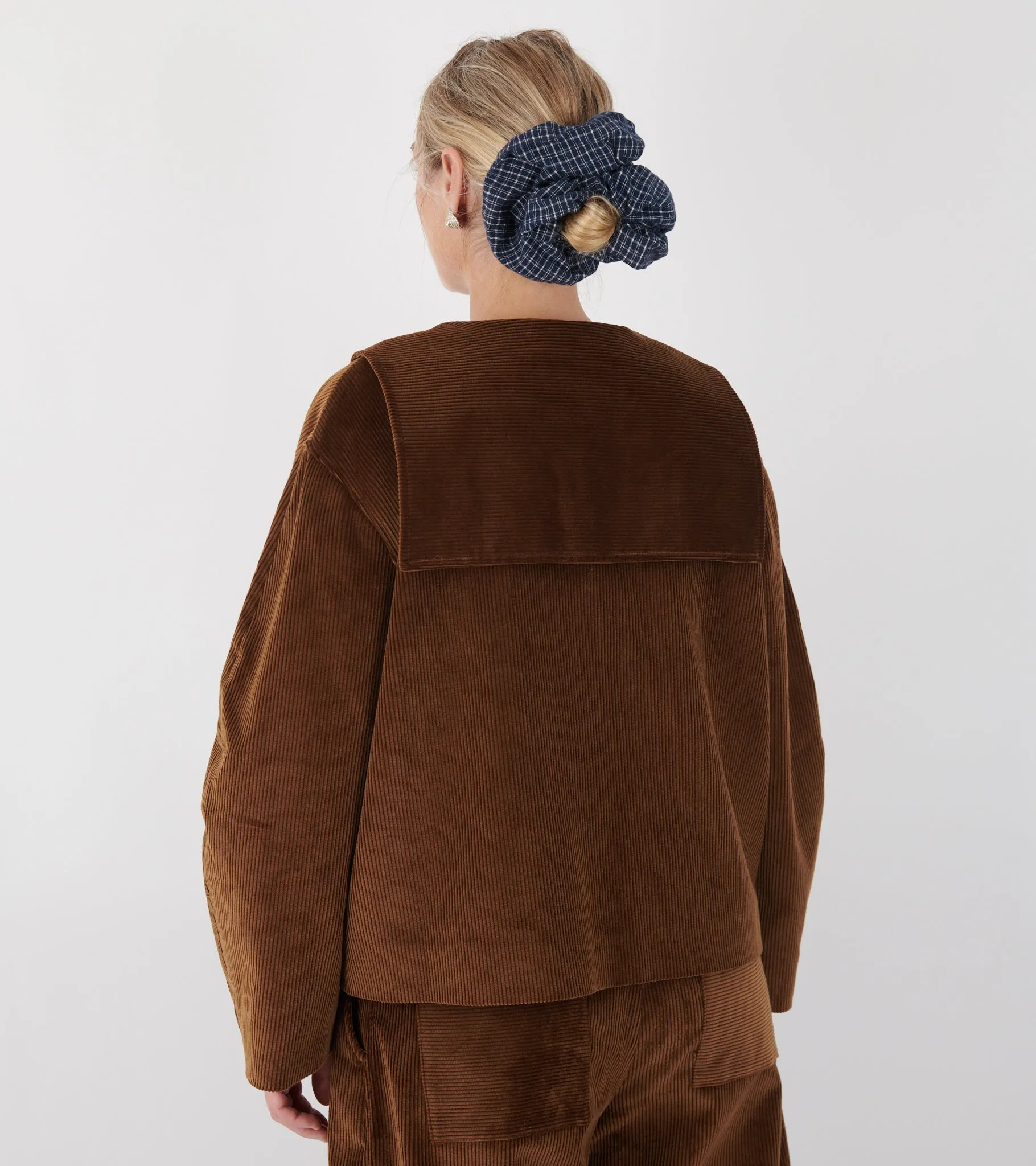 Cotton 8 Wale Cord Ellie Jacket Tan sold by Dr. Adams product image thumbnail 4