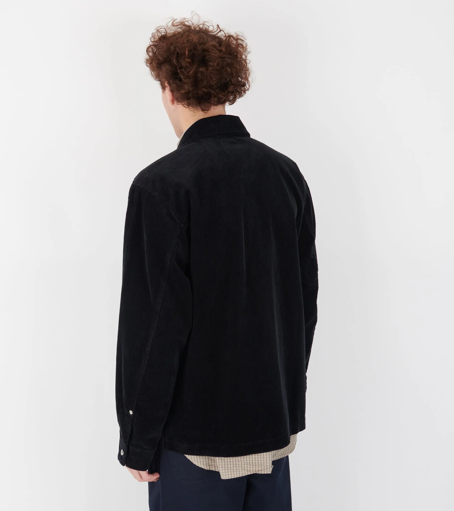 Folke Wide Wale Corduroy Chore Jacket Dark Navy sold by Dr. Adams product image thumbnail 5