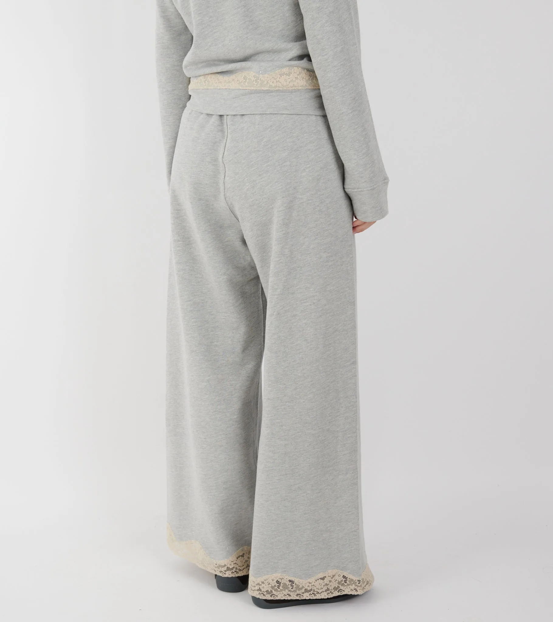 Lace Sweatpants Light Grey Melange sold by Dr. Adams product image thumbnail 4