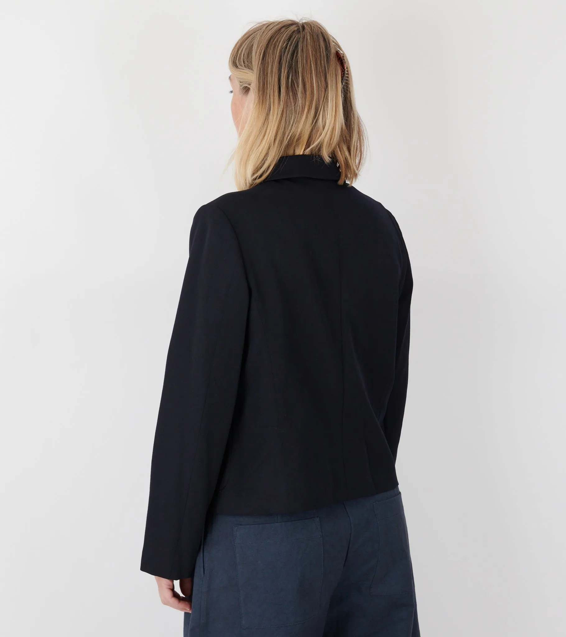 Round Collar Jacket Navy sold by Dr. Adams product image thumbnail 5