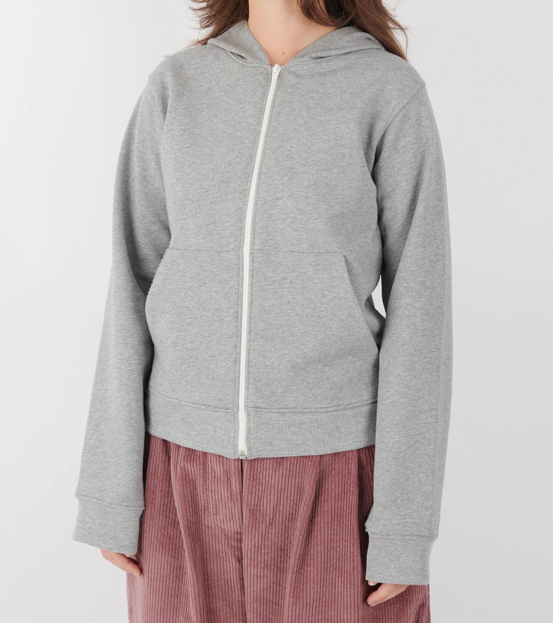 Lace Zip-up Hoodie Dark Grey Melange sold by Dr. Adams product image thumbnail 3
