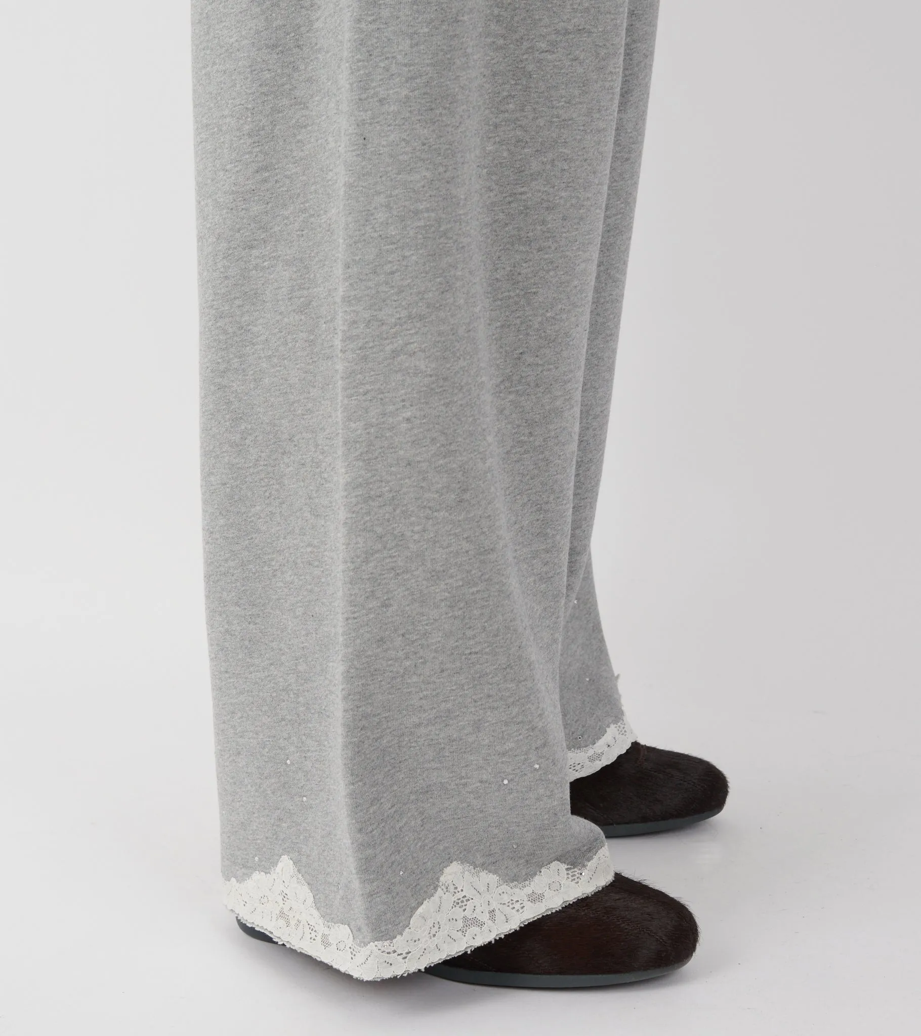 Lace Sweatpants Dark Grey Melange sold by Dr. Adams product image thumbnail 5